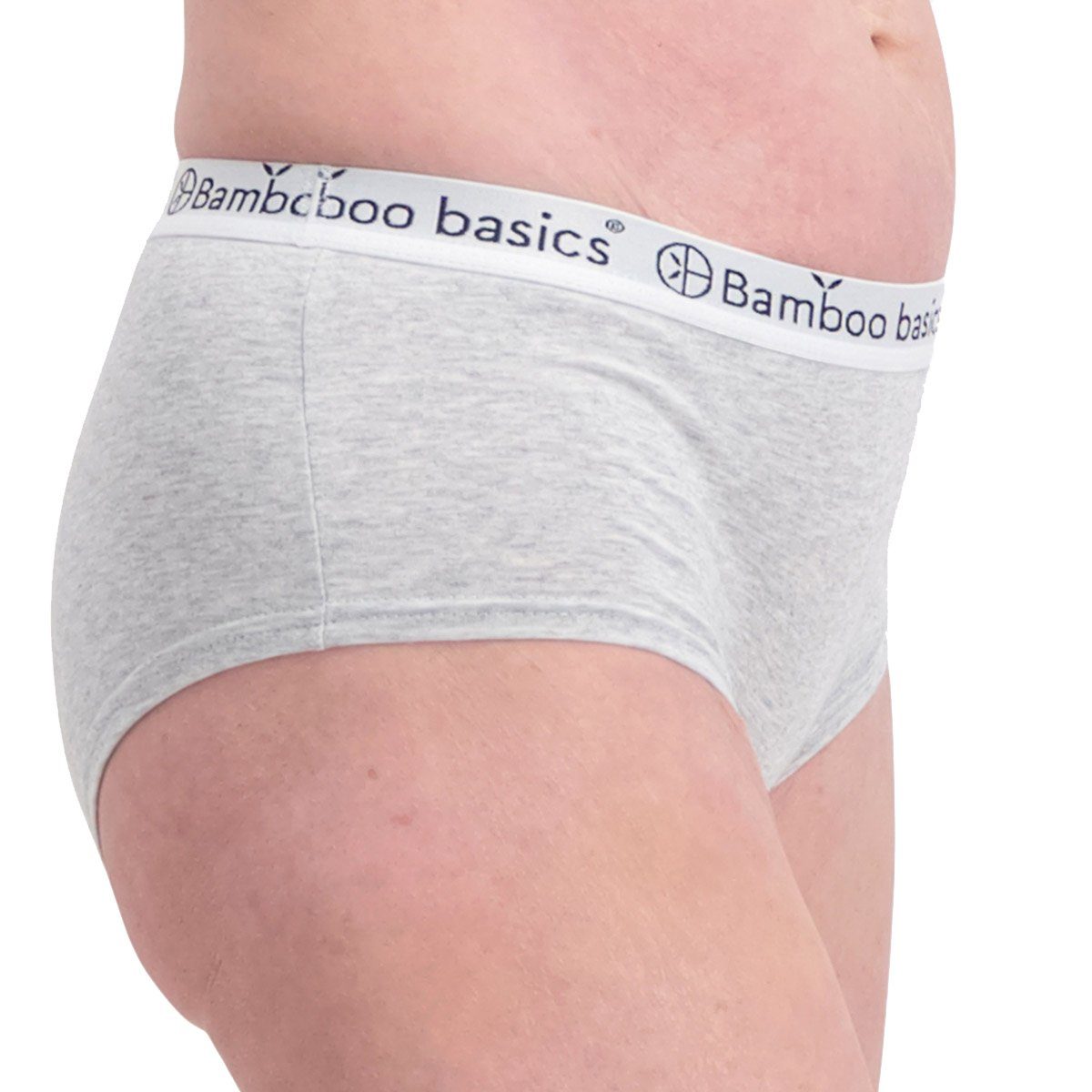 Bamboo 2er - Panty basics Pack IRIS, Panty Damen Hipster Grau