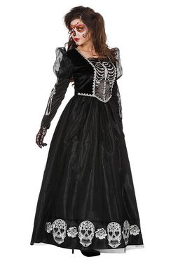 Karneval-Klamotten Kostüm Horror Braut Damen schwarze Witwe Damenkostüm, Skelett Halloweenkostüm Frauen