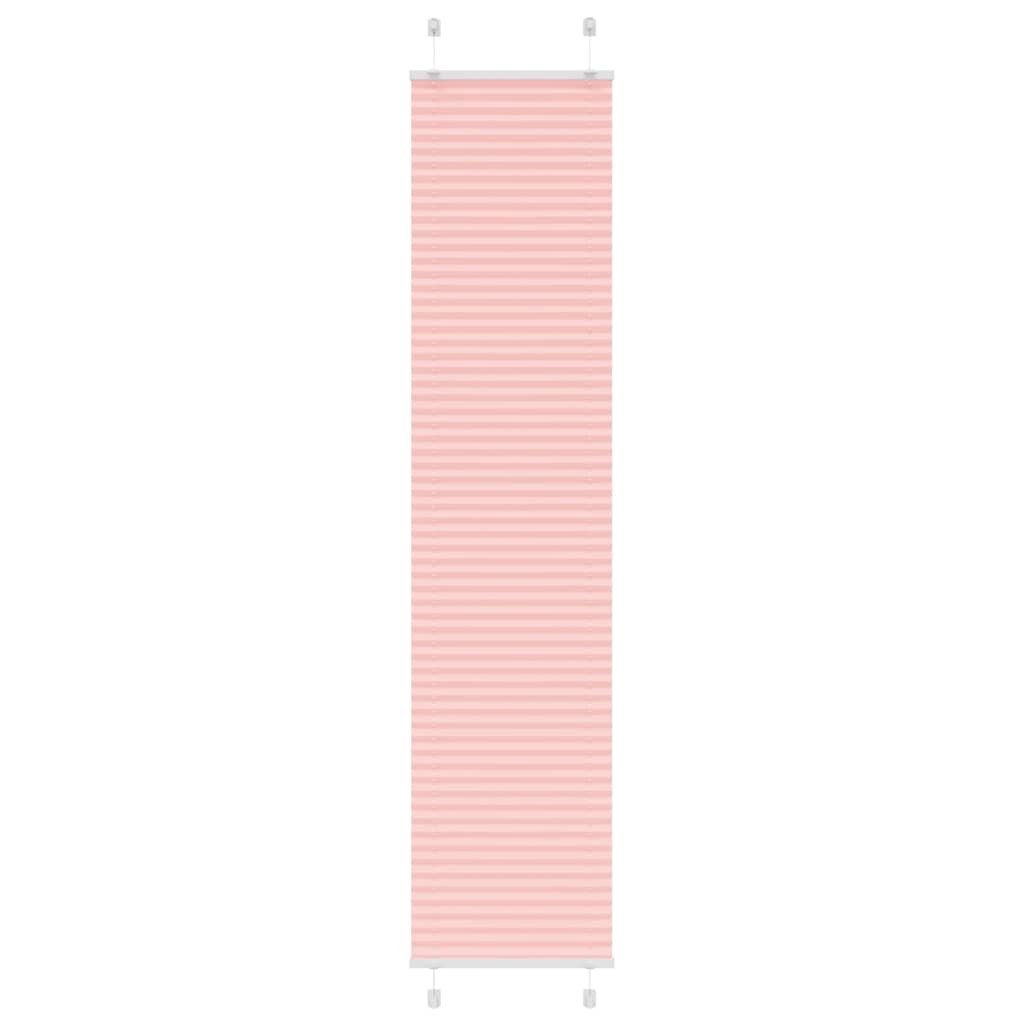 vidaXL Jalousie Plissee Rosa 45x200 cm Stoffbreite 44,4 cm Polyester