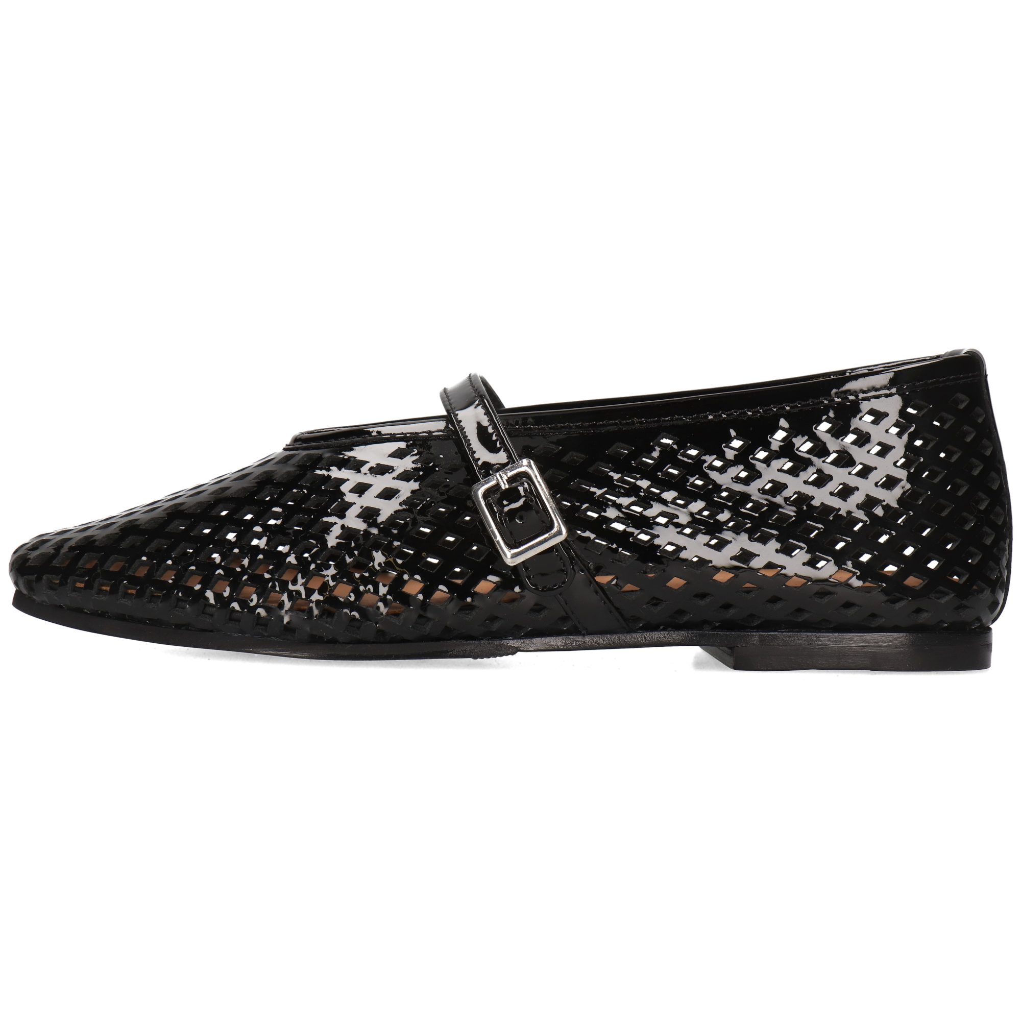 Melvin & Hamilton Emily 2 Leder-Mary Jane Schuhe für Damen Ballerina Flache Absätze, Echtes Leder, Laser Detail