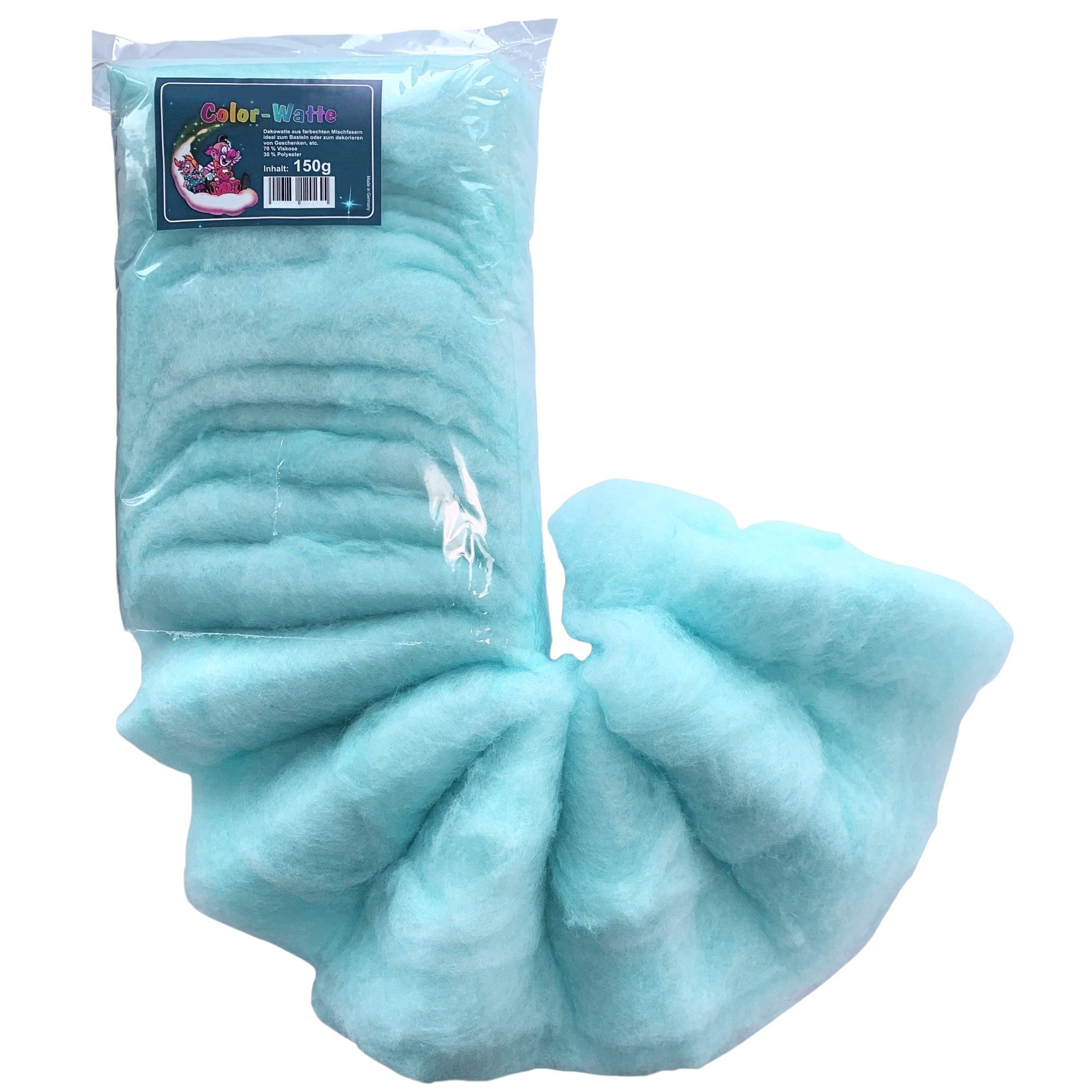 Erwin Hennecken GmbH Ремесленный войлок COLOR-WATTE, Farbwatte, farbige, bunte Dekowatte. 150g.