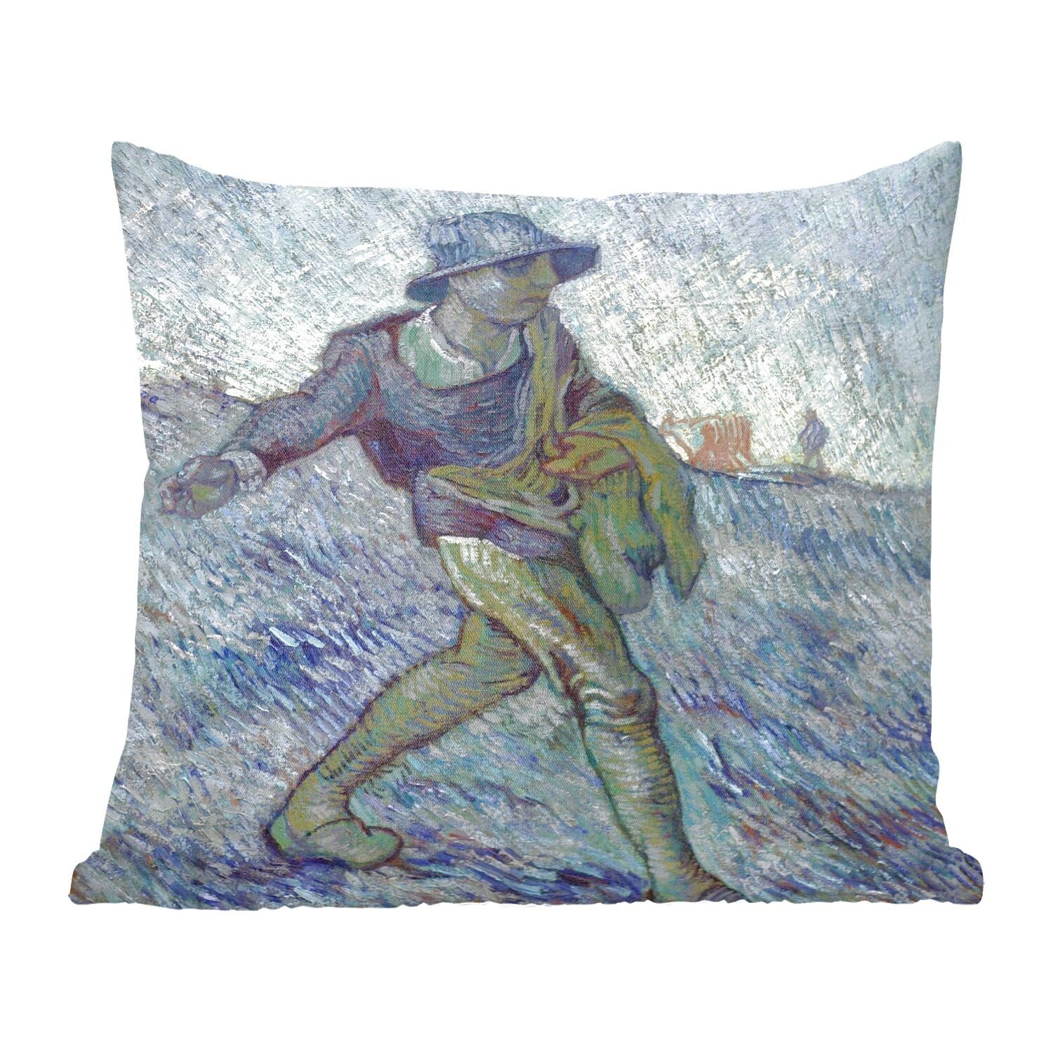 Millet) Gogh, van Deko, mit Zierkissen Dekokissen Der Füllung (nach Schlafzimmer, MuchoWow Vincent Sofakissen - Sämann Wohzimmer, für
