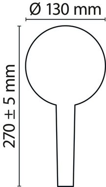 SCHÖNER WOHNEN-Kollektion Handbrause Biella, Rund, 13 cm, 3-strahlig, wassersparend, Anti-Kalk, Chrom
