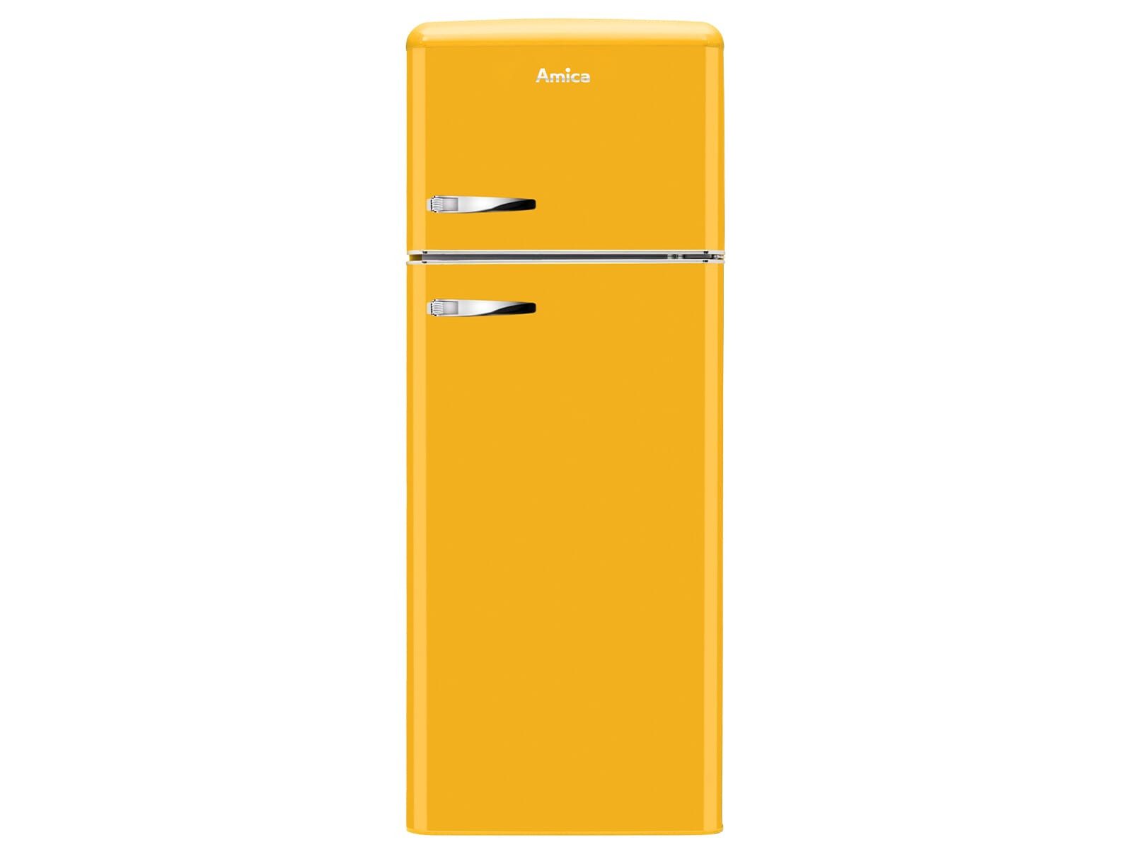 Amica Kühl-/Gefrierkombination 1171104, 144.0 cm hoch, 55.0 cm breit, Retro-Design