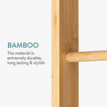Navaris Handtuchleiter Handtuchleiter Holz Leiter aus Bambus - für Handtücher Kleidung