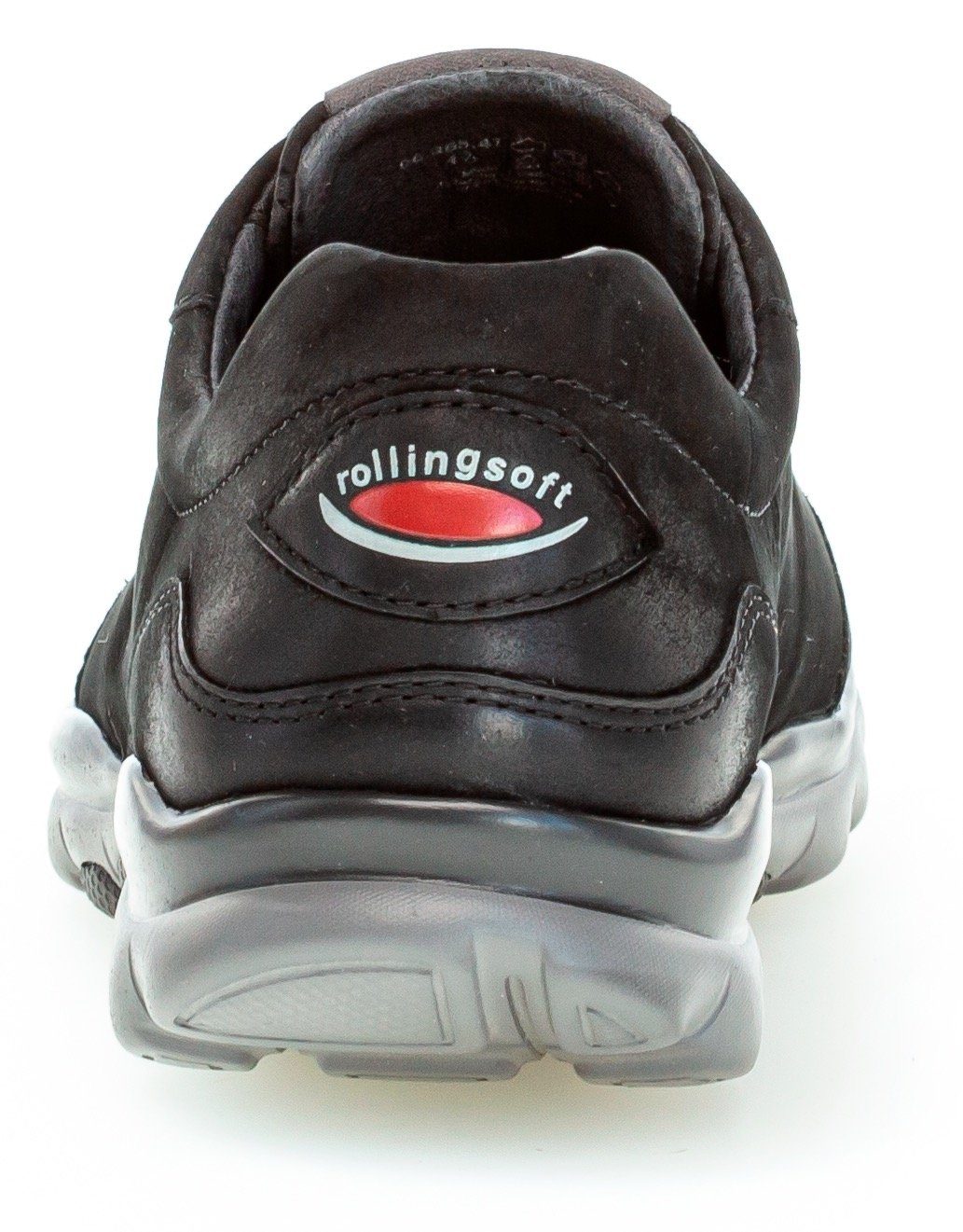 Logoschriftzug der Ferse an mit Keilsneaker schwarz Gabor Rollingsoft