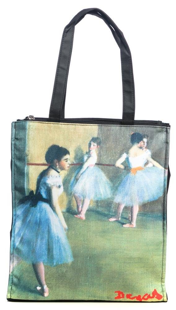 Luckyweather not just any other day Shopper Einkaufstasche / Twinbag Motiv Degas BALLET CLASS (1-tlg., 1 Stück Shopping Bag), Schultertasche beidseitig bedruckt mit Motiv bedruckt