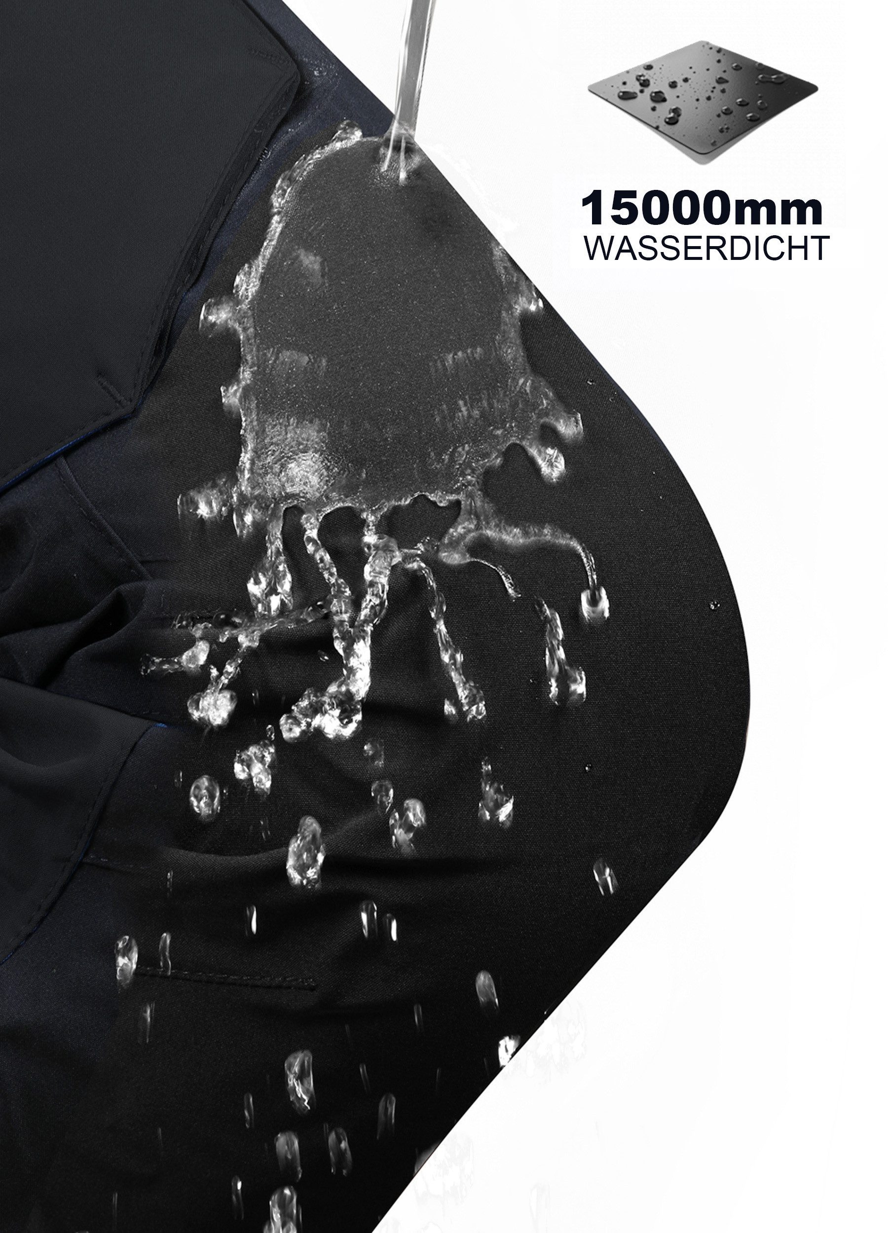 Outdoorhose Herren Wanderhose Wasserdicht Trekkinghose, Größen S–XXL verfügbar
