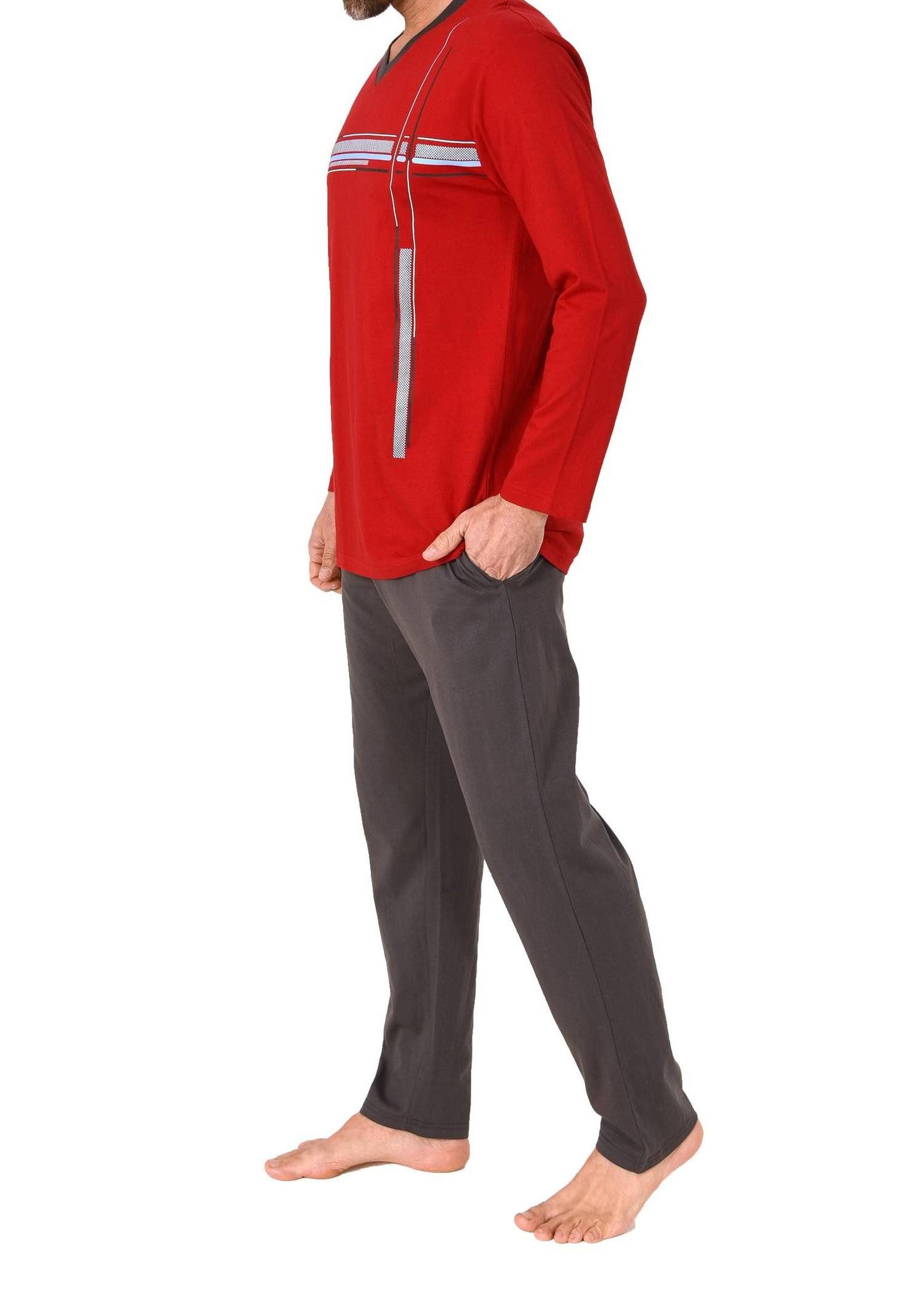 Normann Pyjama Normann Herren Schlafanzug langarm Pyjama - auch in Übergröß günstig online kaufen