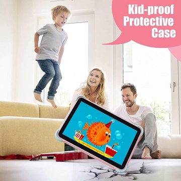 ascrecem Tablet (10,1", 32 GB, Android 11.0, Tablet kinder doppelkamera lernen kindertablet jahre kindersicherer)