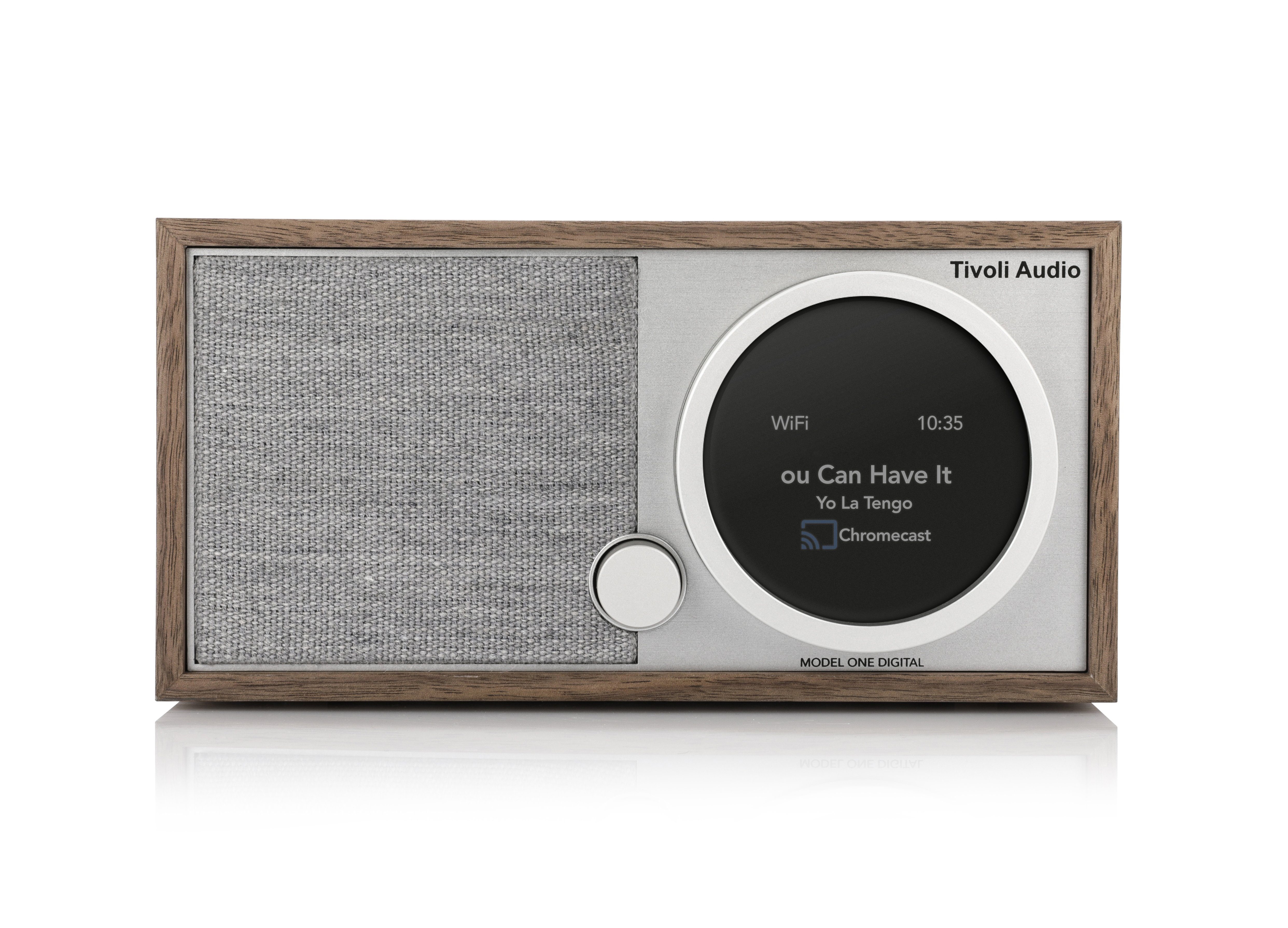 Tivoli Audio Model One Digital+ Digitalradio (DAB) (Digitalradio (DAB), FM, Bluetooth-Lautsprecher, Echtholz-Gehäuse) Wallnuss/Grau