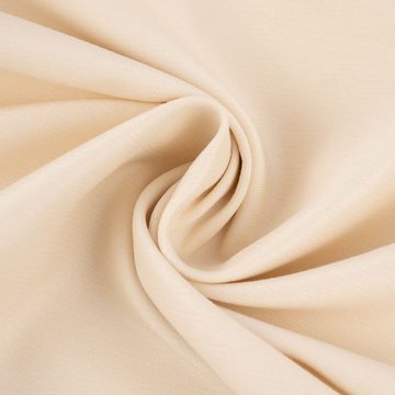 SCHÖNER LEBEN. Stoff Outdoorstoff uni creme 1,40m, abwaschbar