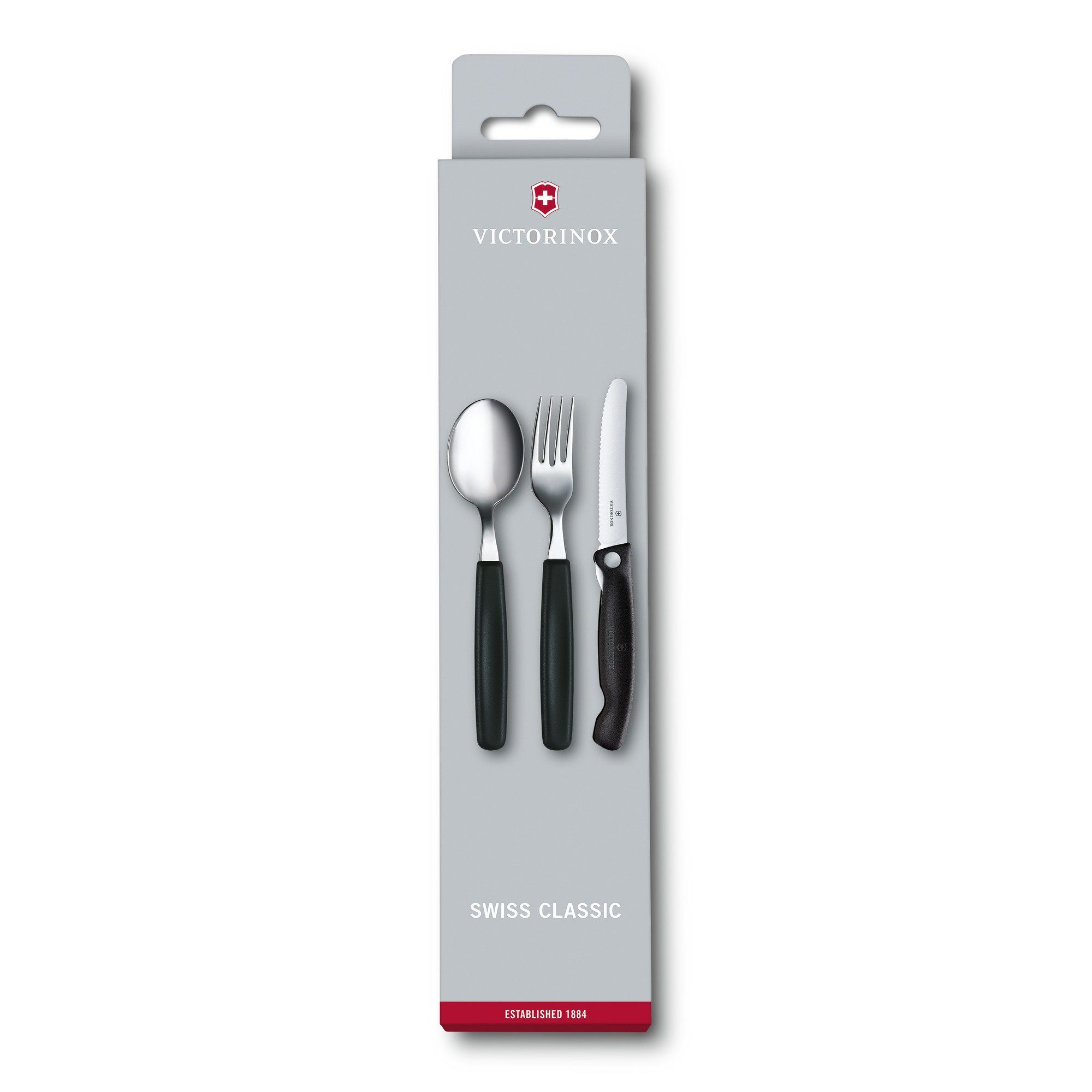 Victorinox Besteck-Set Swiss Classic Set aus Gemüsemesser, Gabel und Löffel