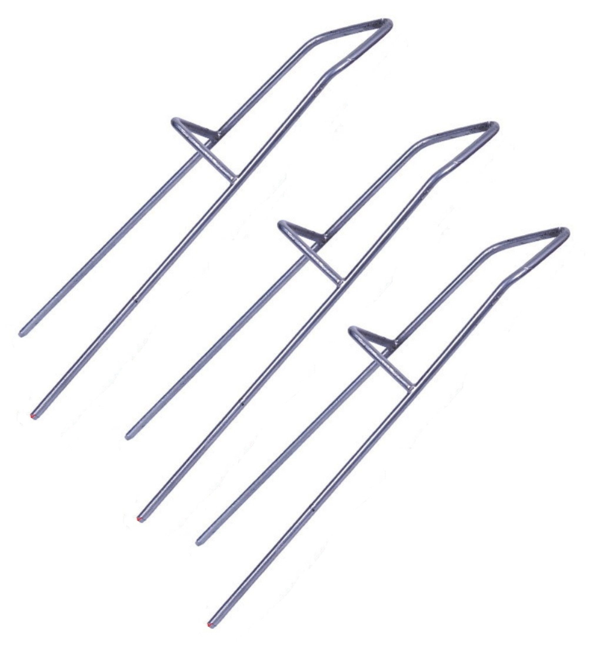 Angelkescher 3er Set Angelrutenhalter Boden, Rutenhalter aus Metall - Rutenständer