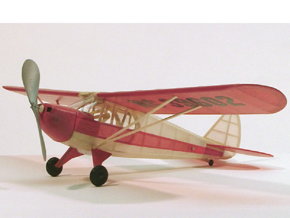 Krick Modellbausatz Dumas Aircraft Piper J4-E Cub Coupe Flugzeug Balsabausatz