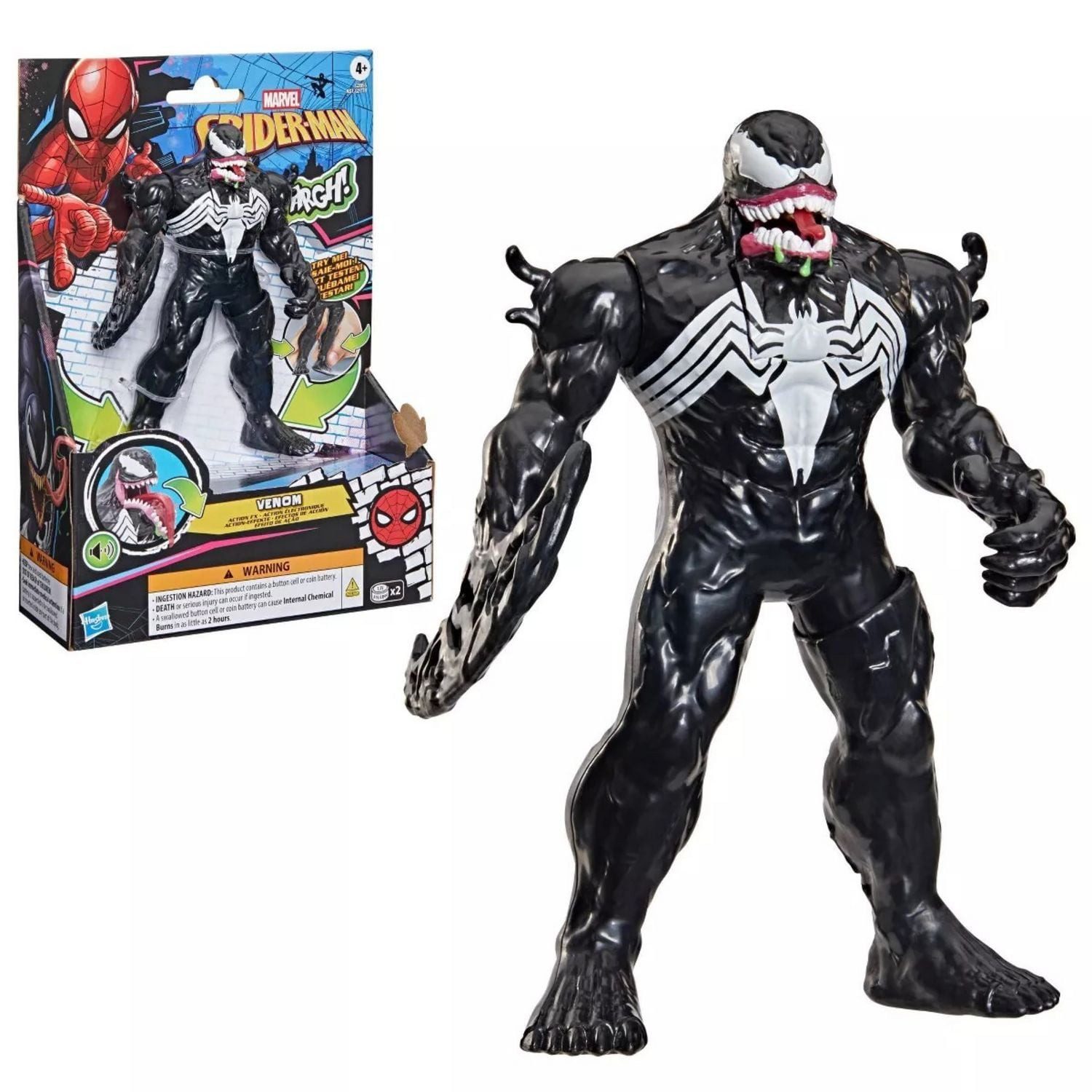 Hasbro Spiel SPI Action Venom Figur mit Action-Effekt