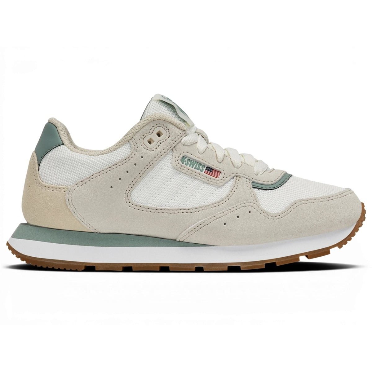 K-Swiss Vista Runner T weiss/beige/grün Damen Sneaker