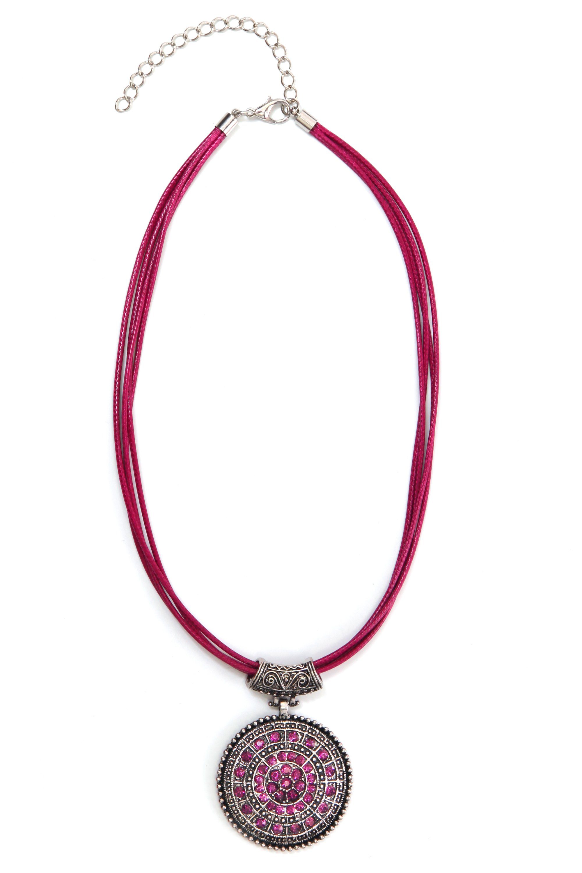 COLLEZIONE ALESSANDRO Kette mit Anhänger Jet, mit runden Anhänger