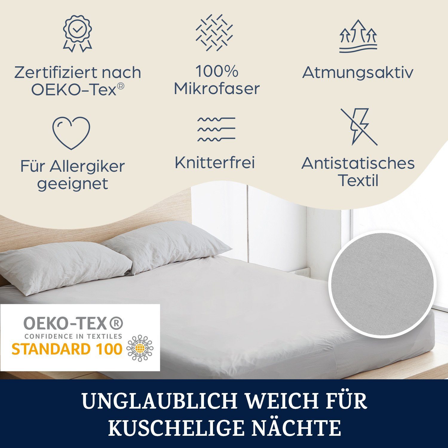 sleepwise Bettlaken Soft Wonder-Edition, Mikrofaser-Fleece, (1 günstig online kaufen