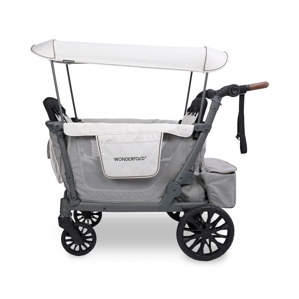 Wonderfold Bollerwagen L4 Doppelsitziger Kinderwagen für 4 Kinder – Bild 3 von 5