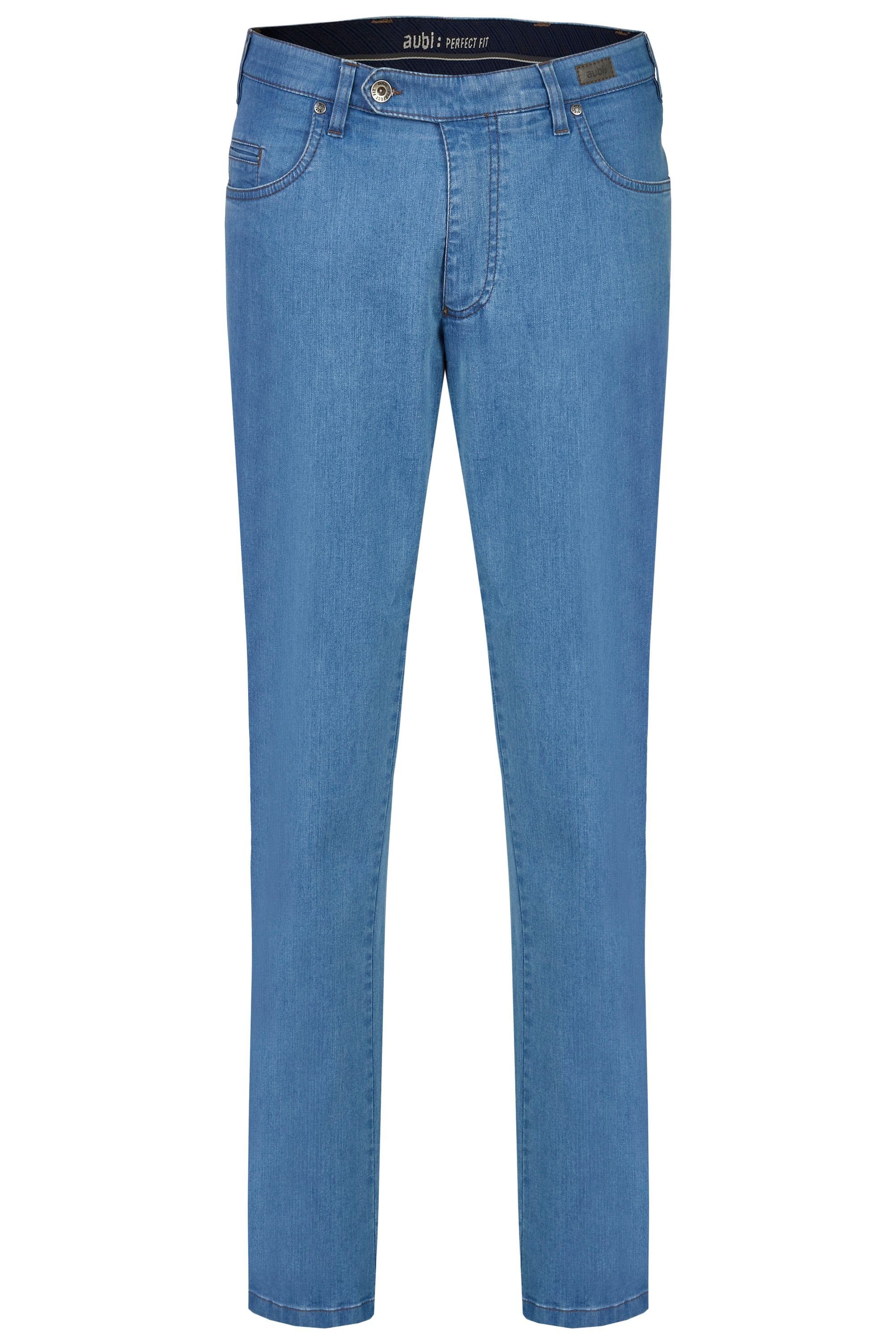 aubi: Bequeme Jeans aubi Perfect bleached aus 577 Jeans Flex Baumwolle Stretch Modell Sommer Herren (43) Hose High Fit
