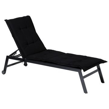 Madison Sitzauflage Sonnenliegen-Auflage Panama 200x60 cm Schwarz, (1 St)