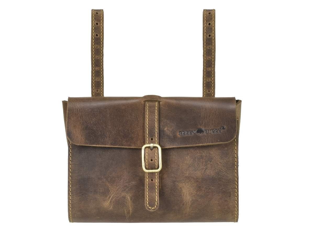 Greenburry Fahrradtasche Vintage, Radtasche, Lenkertasche, Ledertasche