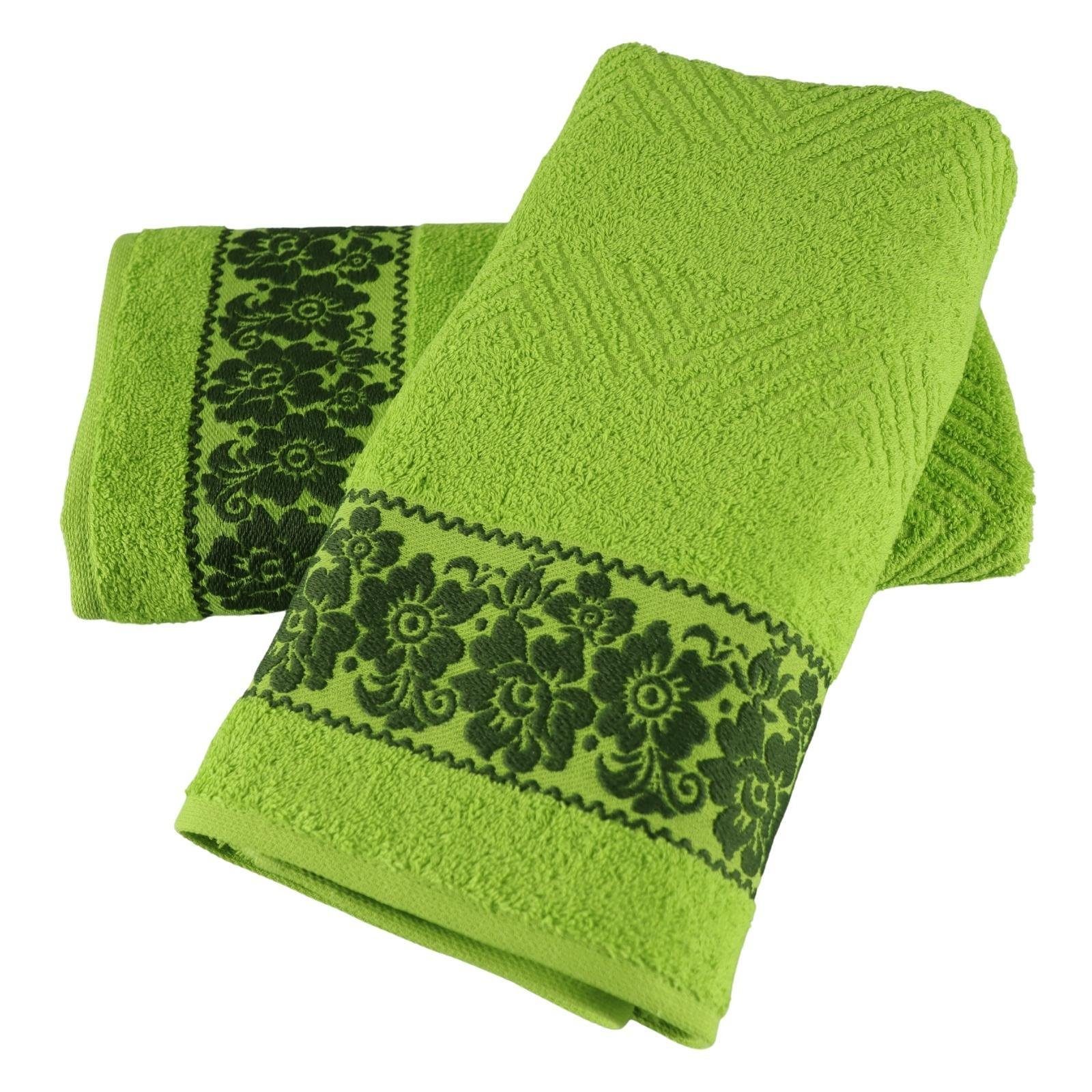 Plentyfy Duschtücher Handtuch Set 2teilig Set aus - Handtuch Baumwolle Duschhandtuch - (2-St), 100% Frottee 100% Badetuch Baumwolle