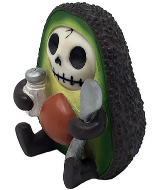 MystiCalls Fantasy-Figur Furrybones Hass Avocado Sammlerfigur Totenkopf Halloween Horror Gothic (1 St), Perfektes Geschenk für Gothic Liebhaber