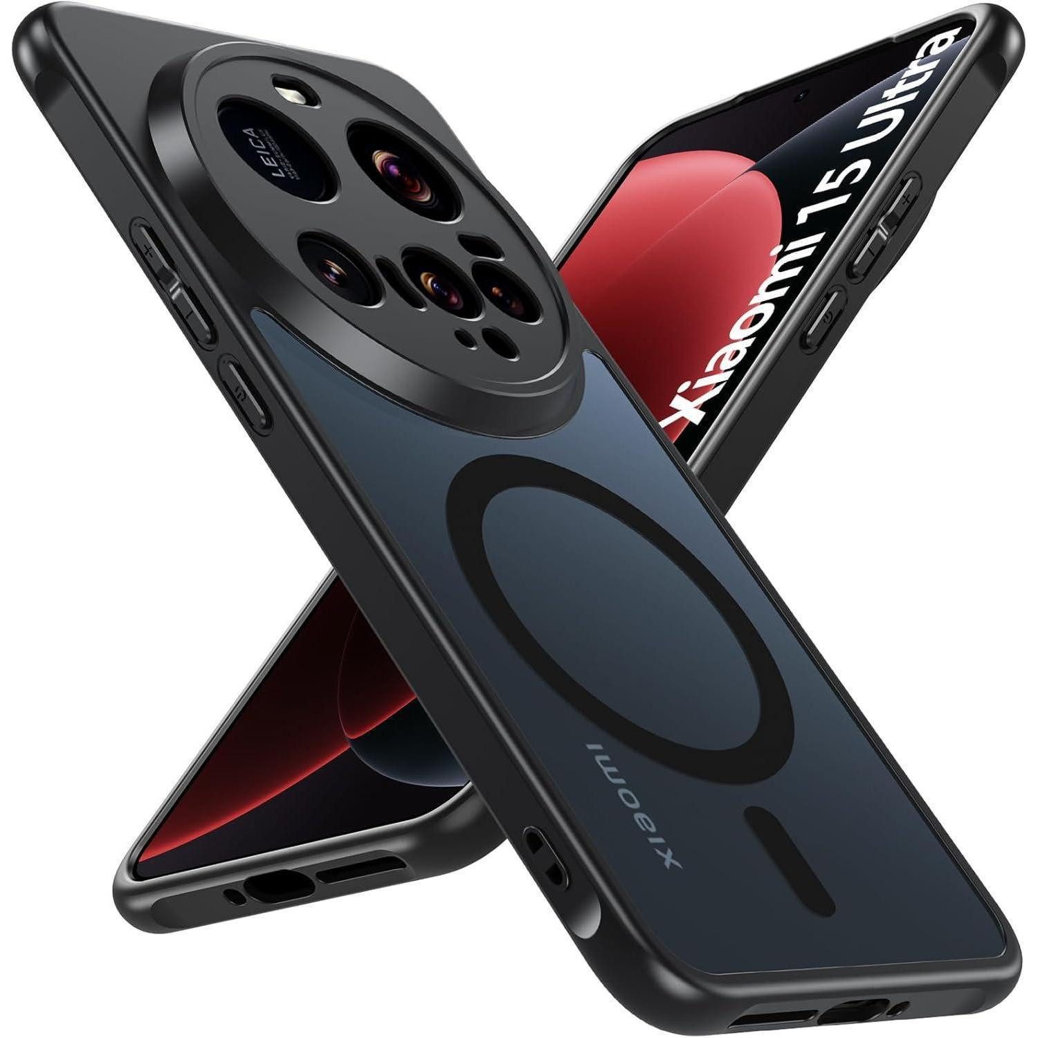 LuxusKollektion Smartphone-Hülle Hülle 15 Ultra Magnetisch Xiaomi 15 Ultra Schwarz Xiaomi 15 Ultra