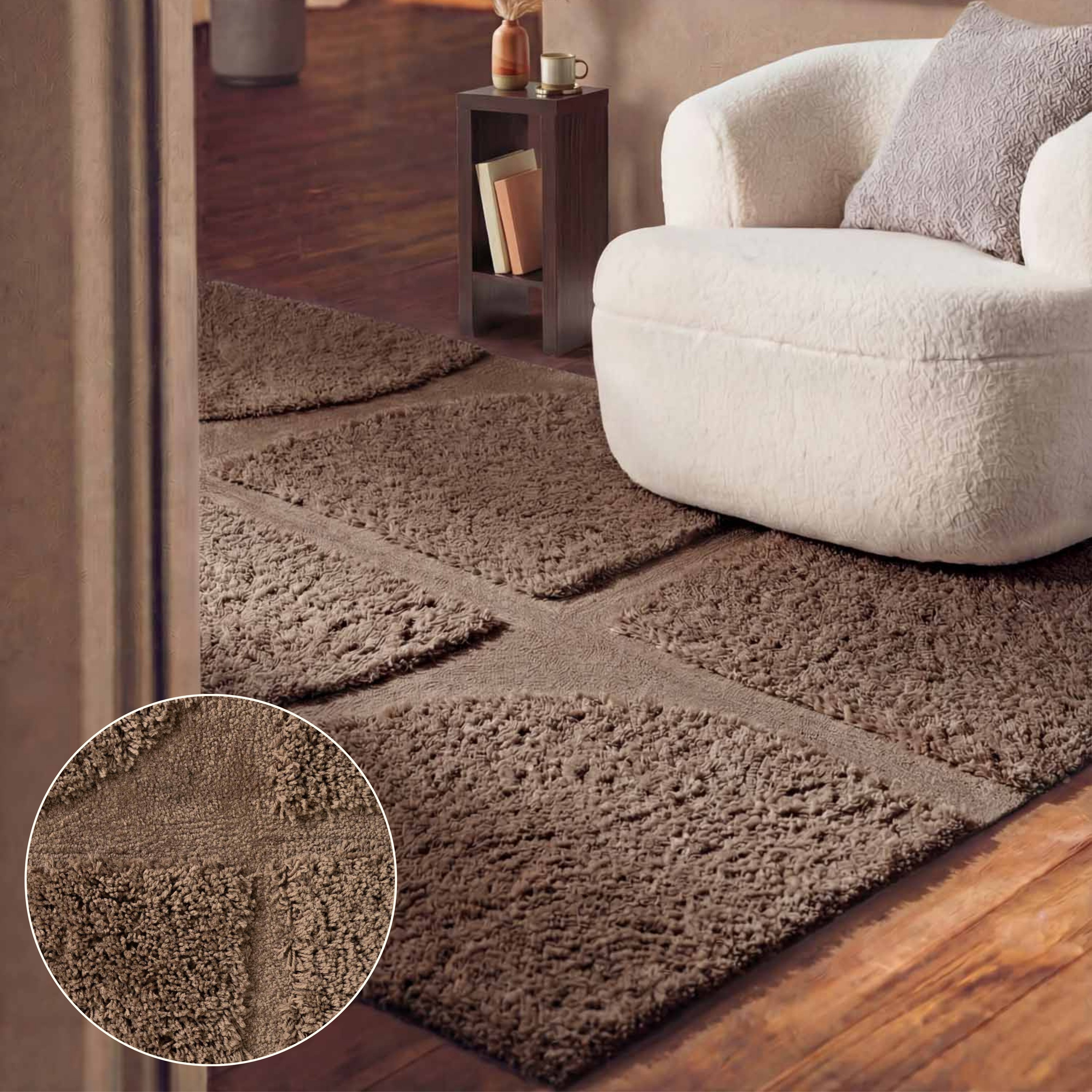 Ted Baker Hochflor-Teppich Jasper, auch in rund, rechteckig, Höhe: 25 mm, Hoch-Tief-Struktur, Weich, Shaggy, Modern, Wohnzimmer, Schlafzimmer