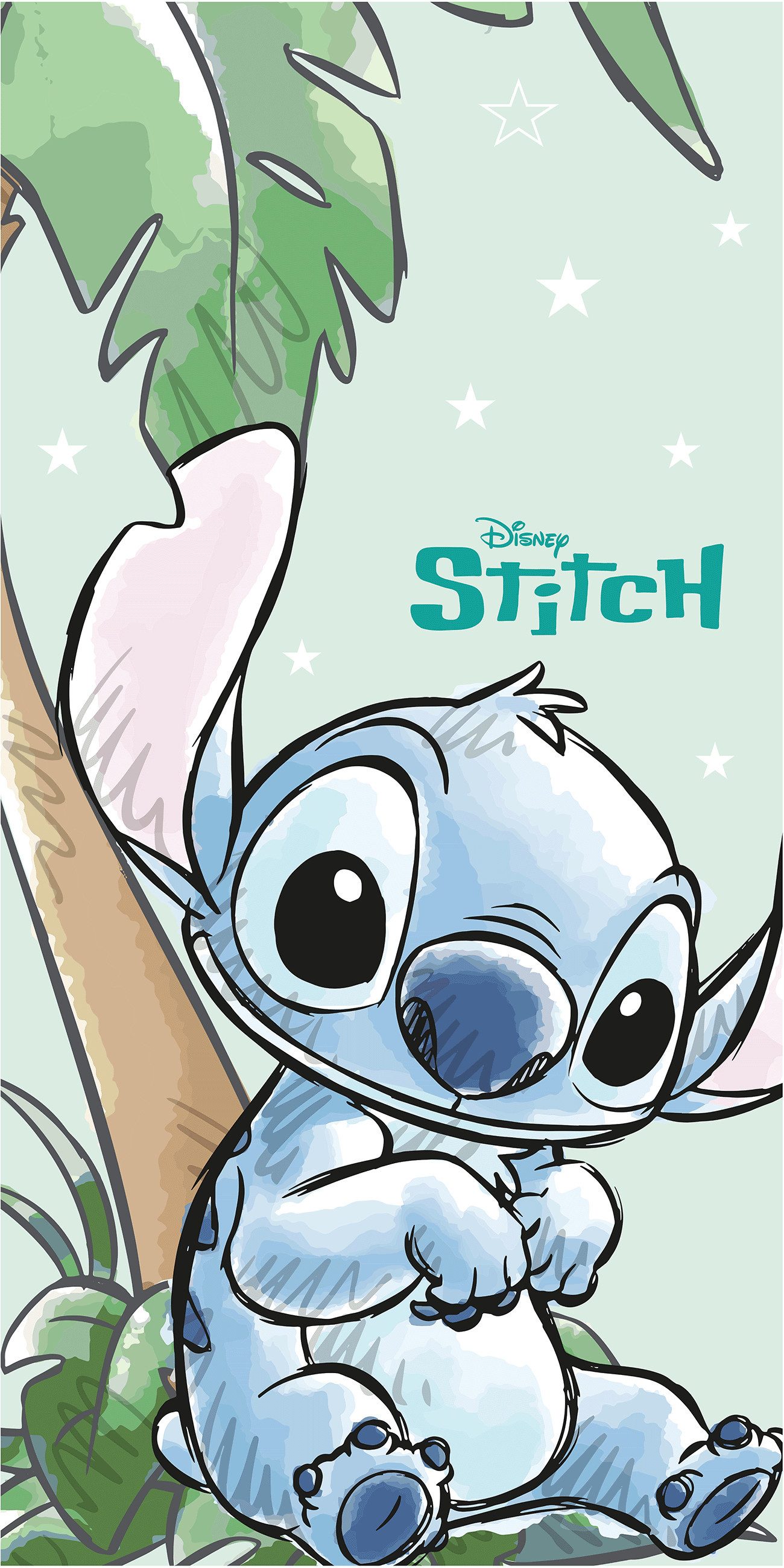 Lilo & Stitch Badetuch weiches Badetuch Größe: 70 x 140 cm, (1-St), 100% Polyester