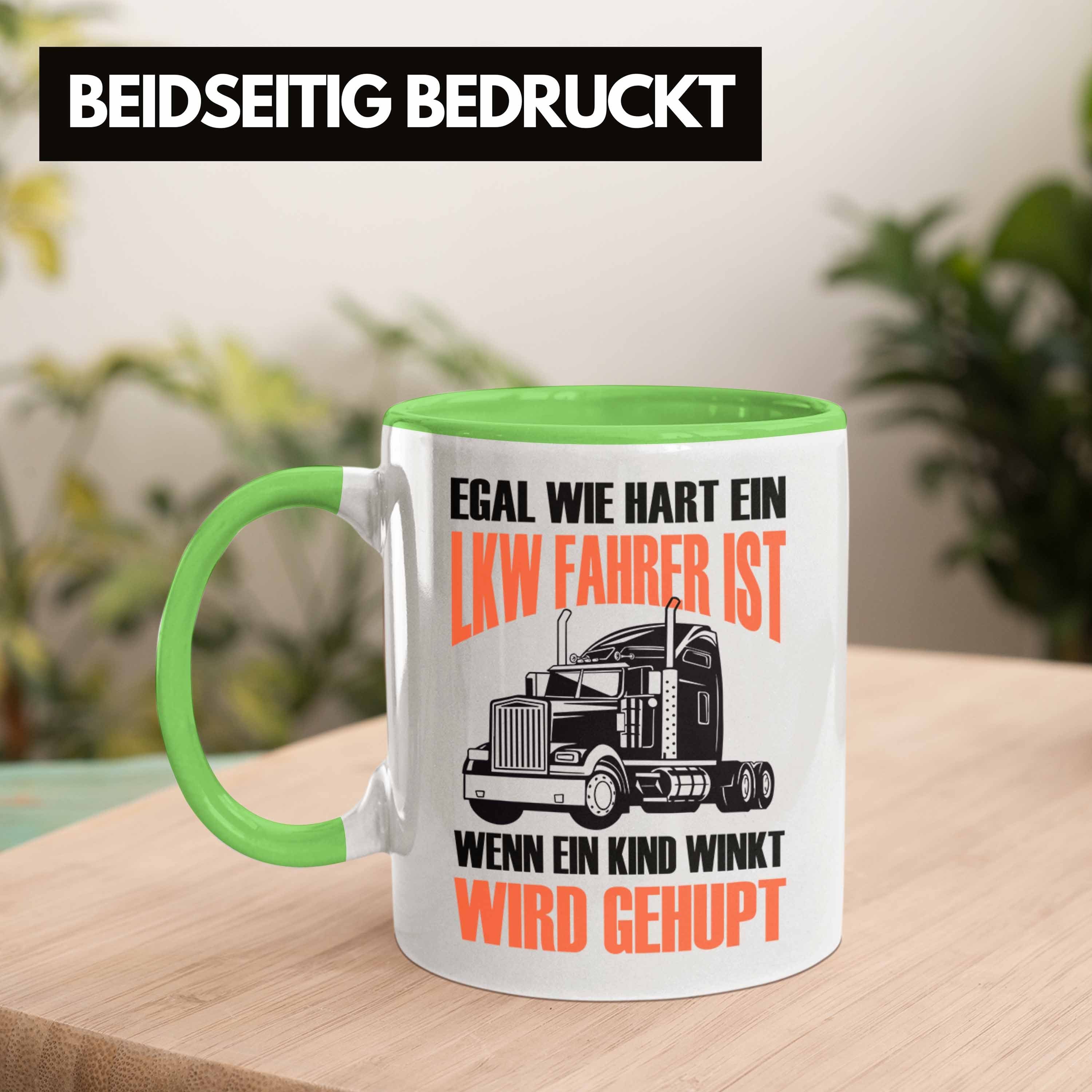 Grün Wenn LKW-Fahrer Trendation Truckliebhaber Lustige Kind Geschenk Tasse für WI Ein Tasse