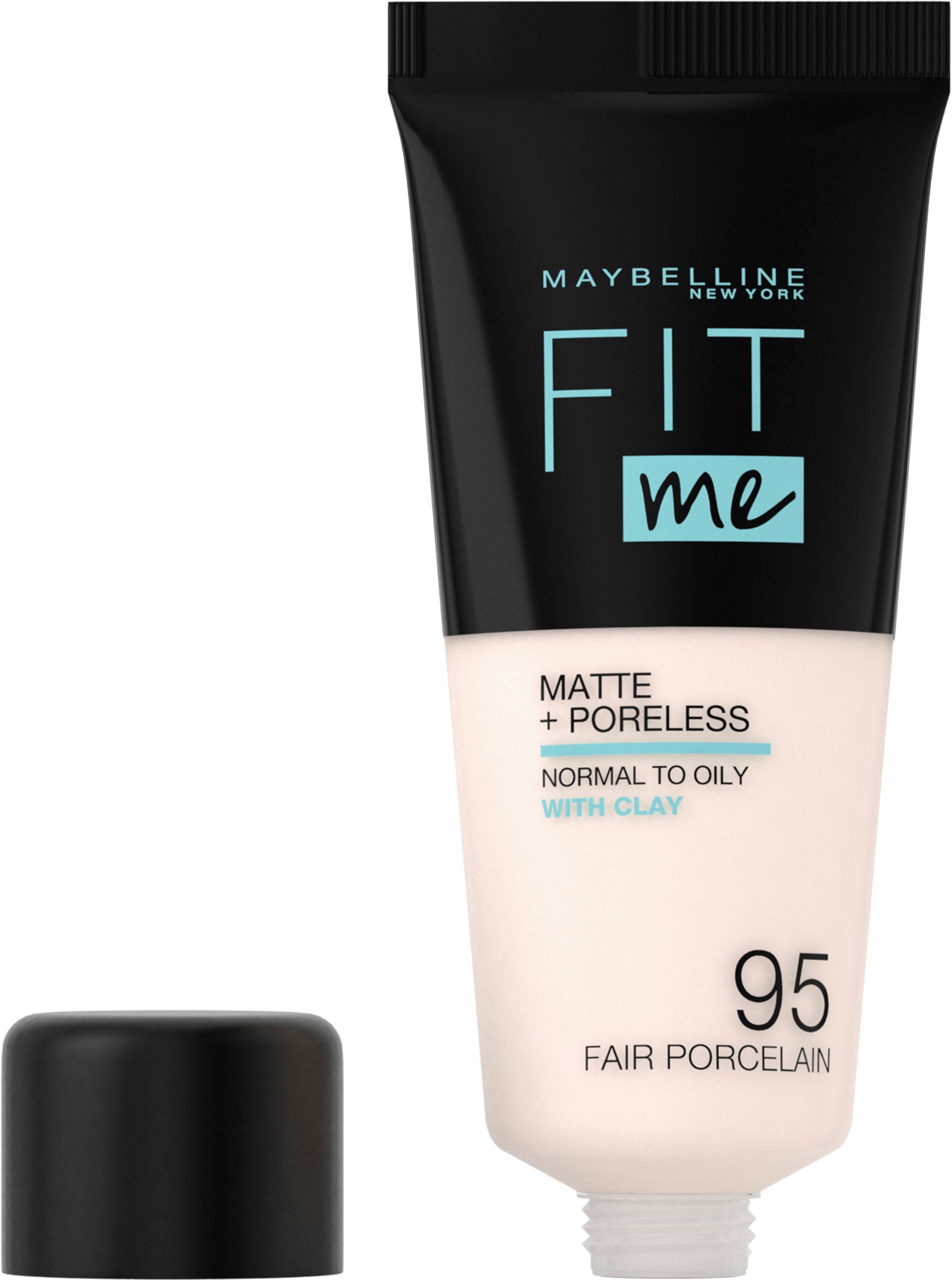 YORK Porcelain FIT Foundation MAYBELLINE ME Nr. Fair 95 NEW Matt&Poreless