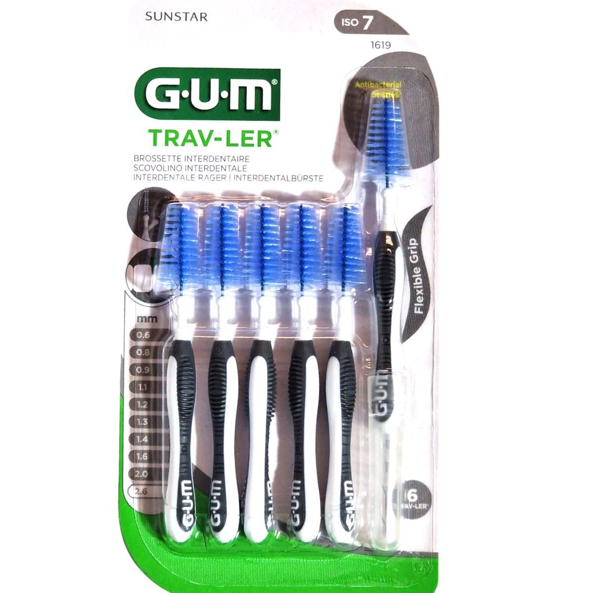 GUM Interdentalbürsten GUM TRAV-LER 2,6 mm dunkelgrau 6 Stück