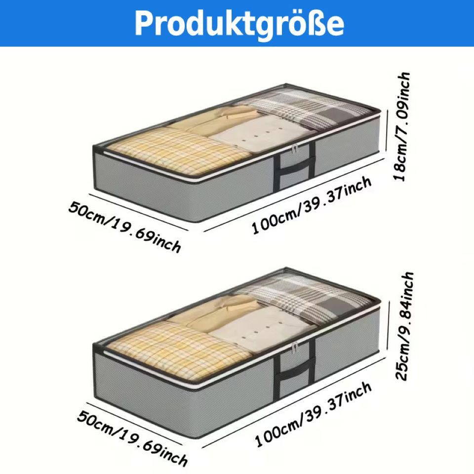 Coonoor Aufbewahrungsbox Aufbewahrungsbox aus Vliesstoff, Unterbett-Aufbewa günstig online kaufen