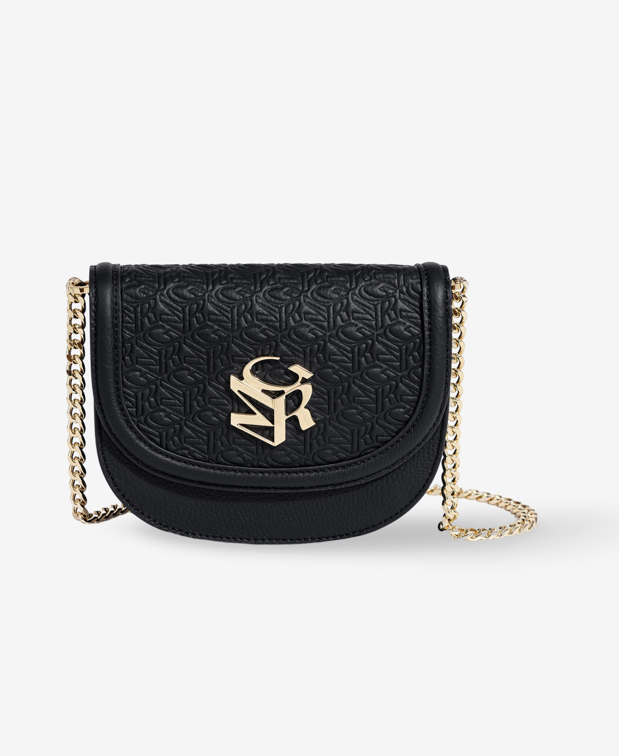 GLAMIRA Handtasche GoAnywhere Schwarze Umhängetasche (1-tlg), echt Leder