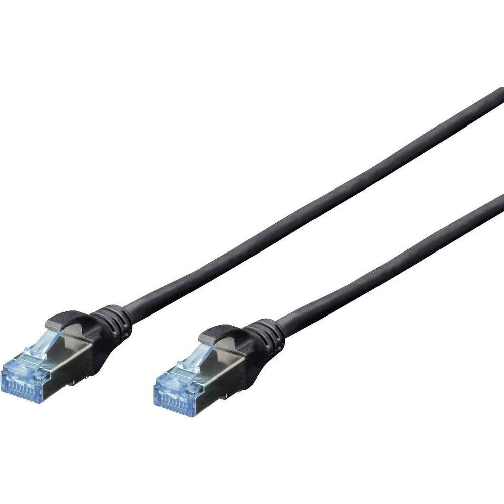 Digitus Patchkabel SF/UTP, CAT. 5e LAN-Kabel, (10.00 cm) | Stromversorgungskabel
