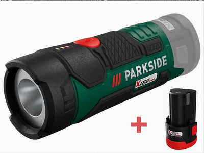 Parkside LED Taschenlampe PARKSIDE 12 V Akku-Werkstatthandlampe PTSA 12, mit Akku 2 Ah