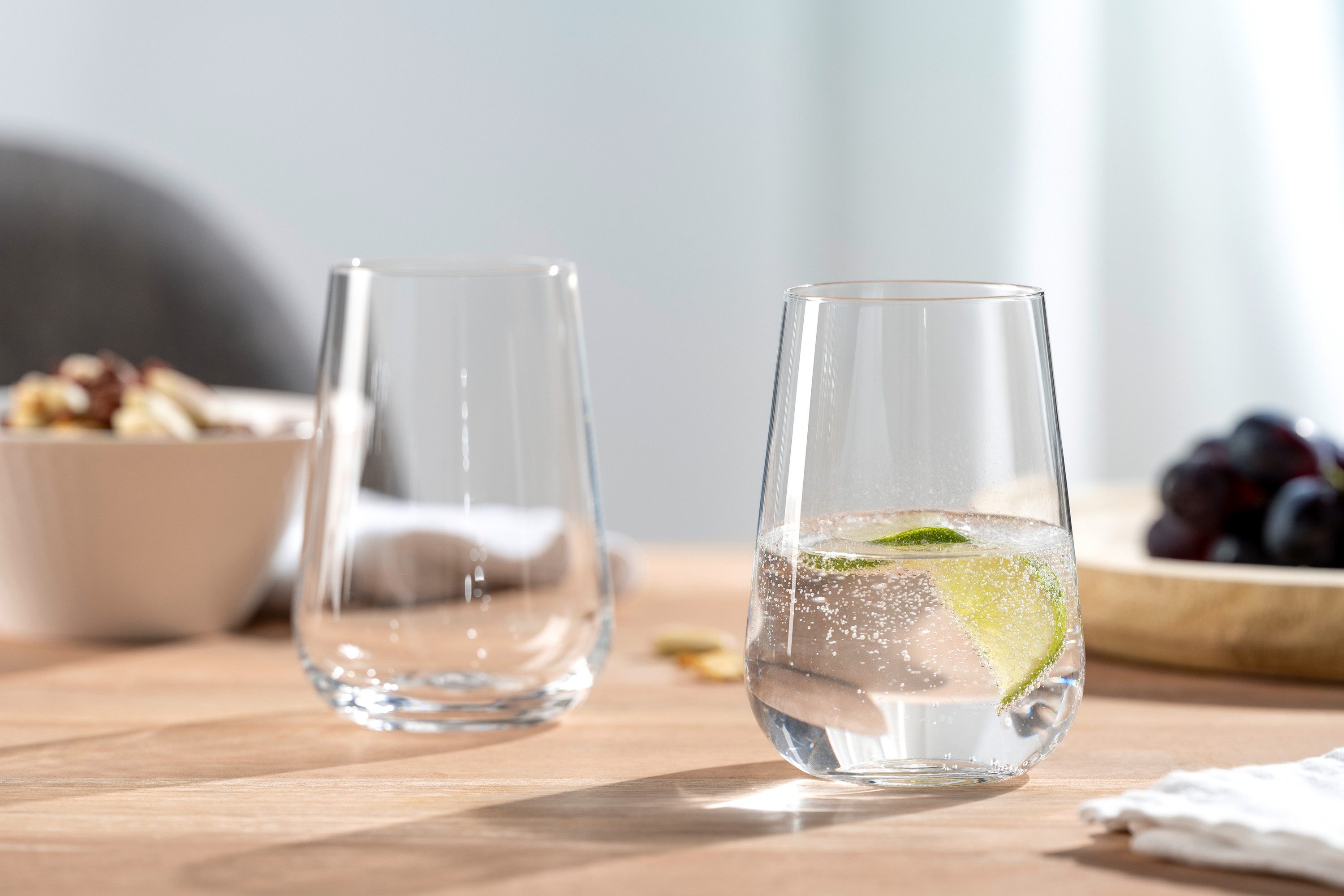 LEONARDO Gläser-Set Trinkglas PALADINO, 370 ml, 6er-Set, 6-tlg., Kristallglas, spülmaschinengeeignet