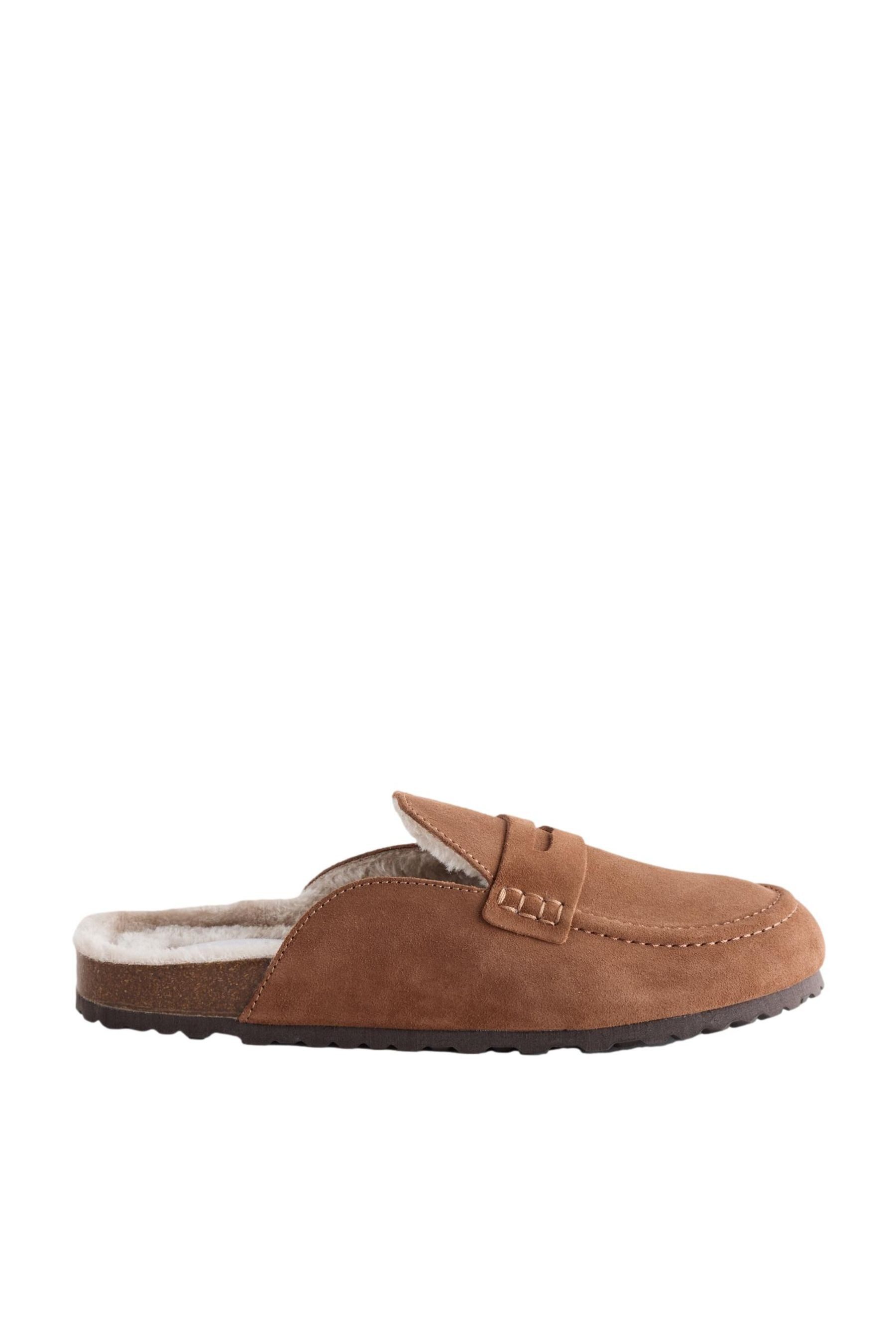 Next Forever Comfort® Leder-Clogs mit Kunstfellfutter Mules (1-tlg)