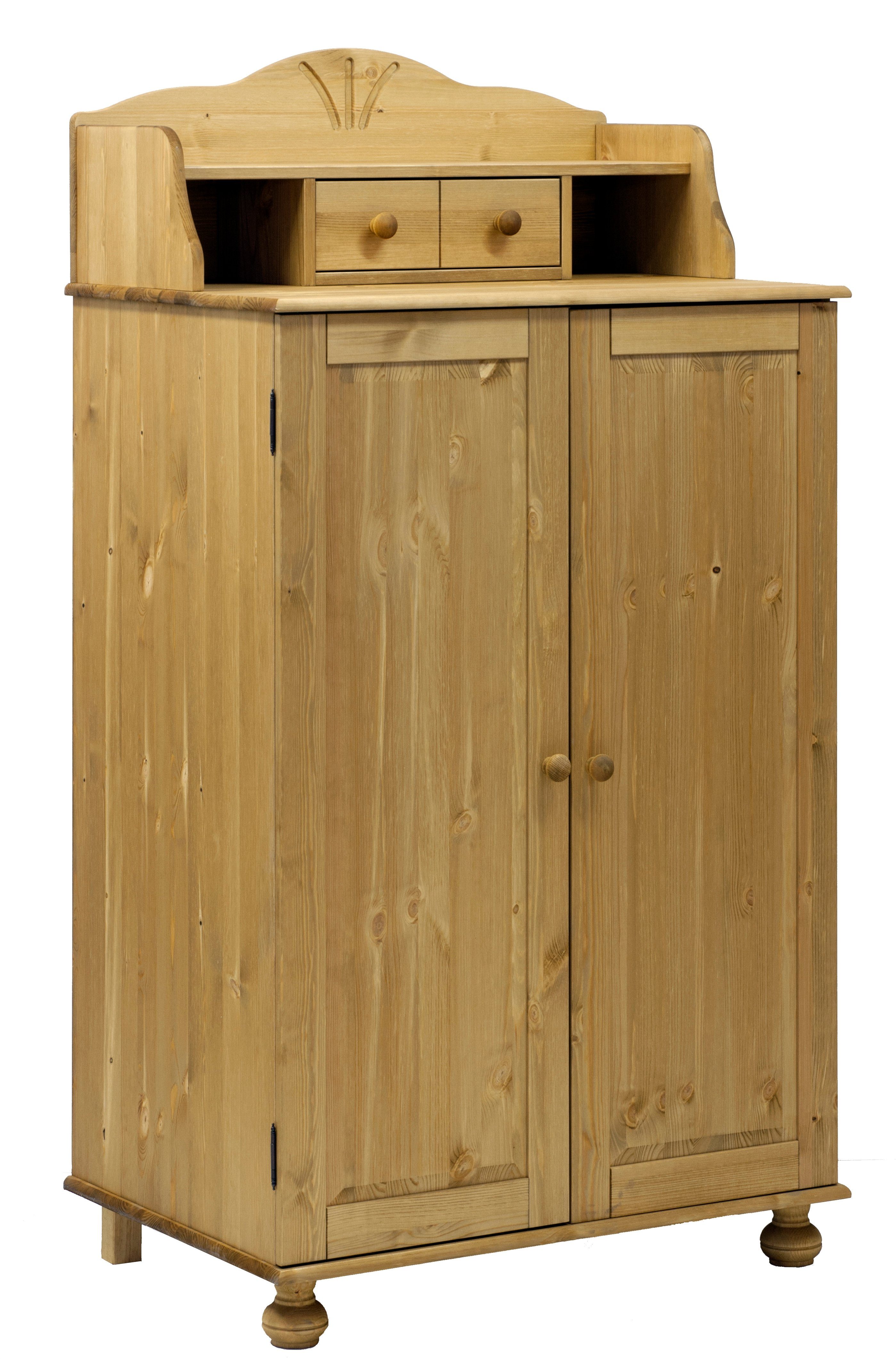 Clever-Moebel Computerschrank PC-Schrank, Sekretär aus Kiefernholz, günstig online kaufen