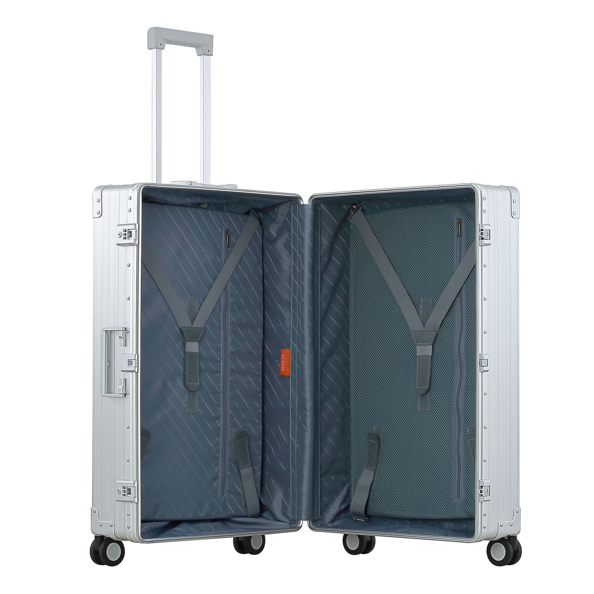 ALEON Hartschalen-Trolley Traveler, 4 Rollen, Aluminium