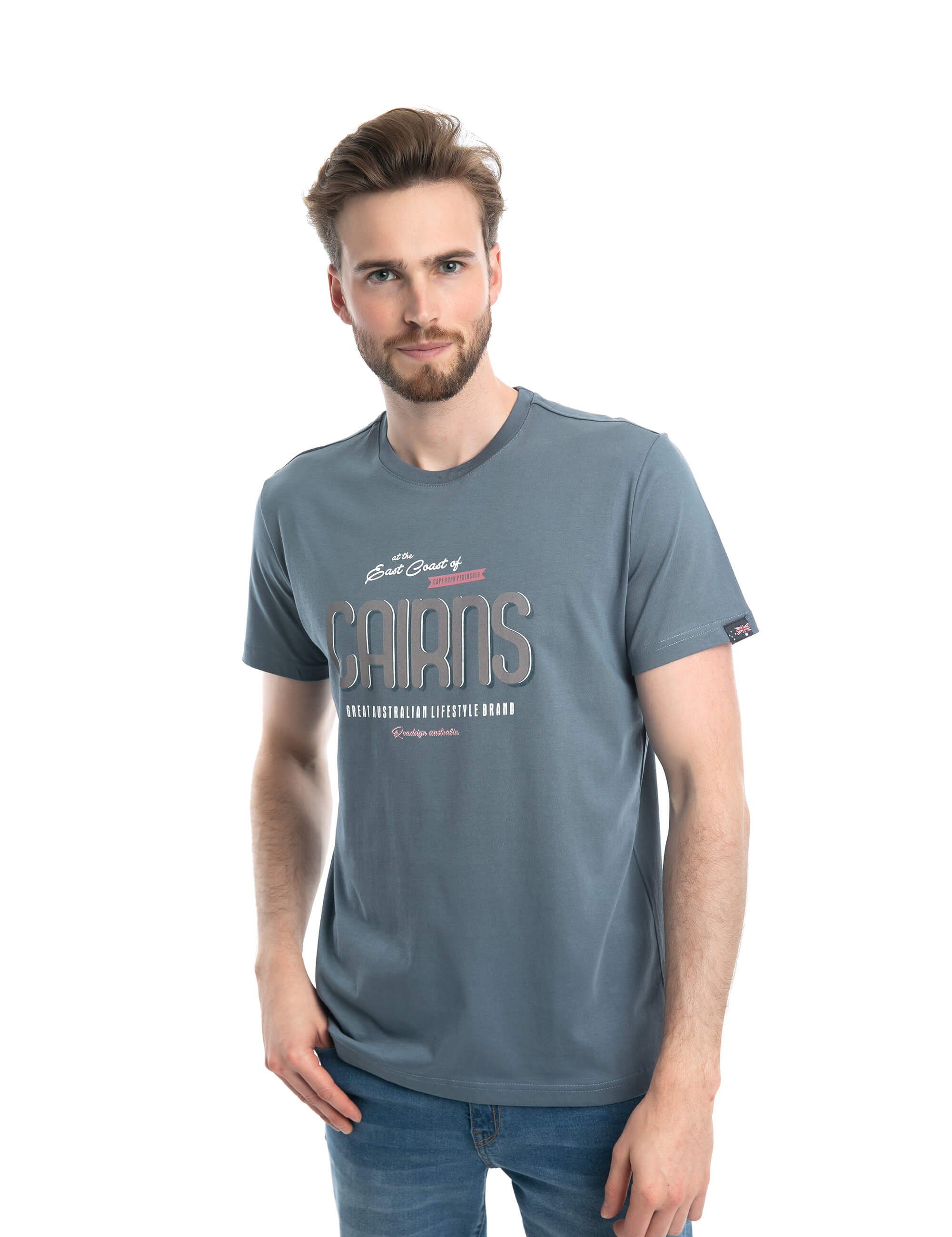 ROADSIGN australia T-Shirt Cairns (1-tlg) mit Rundhalsausschnitt &  Aufdruck, 100 % Baumwolle