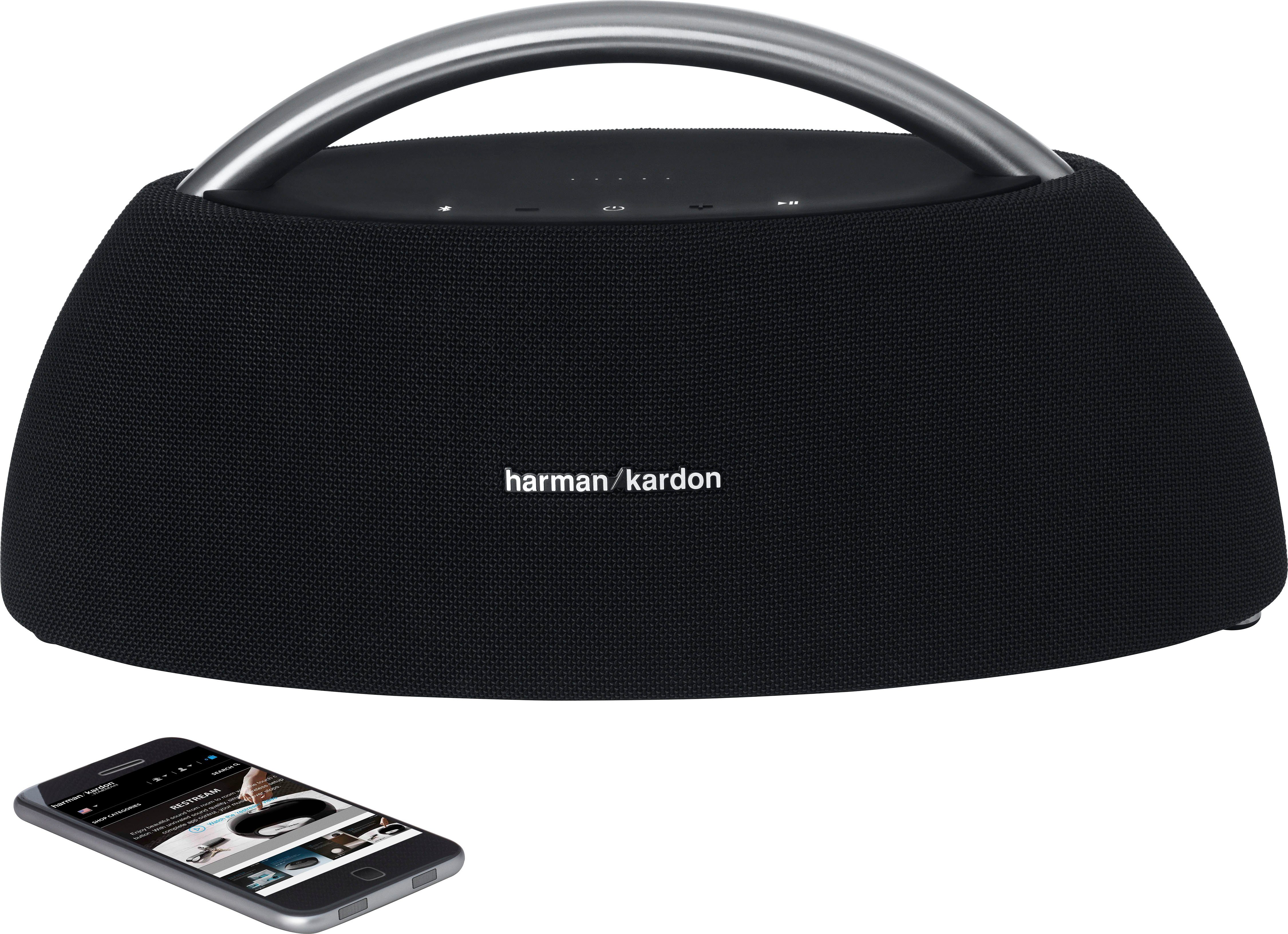 schwarz 100 W, (Bluetooth, Harman/Kardon Bluetooth-Lautsprecher Play Tragbar) Go +