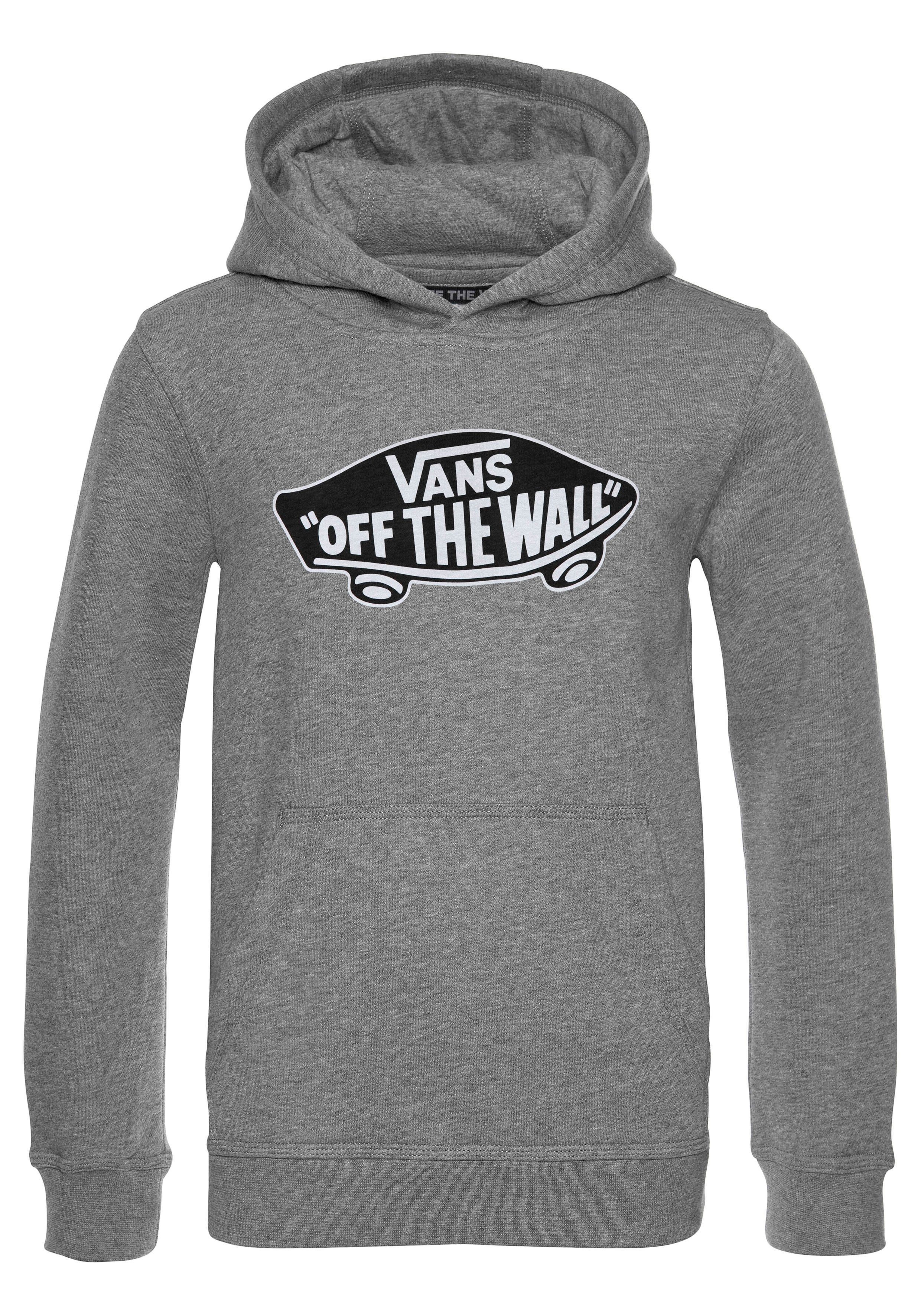 PO OTW Logodruck mit Vans Kapuzensweatshirt heath cement