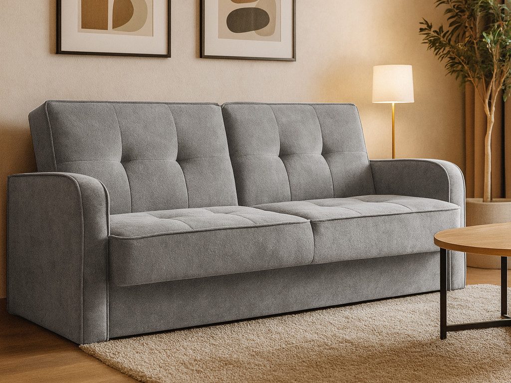 Beautysofa Schlafsofa PAVO 3-Sitzer mit Armlehnen, mit Bettfunktion und Bet günstig online kaufen