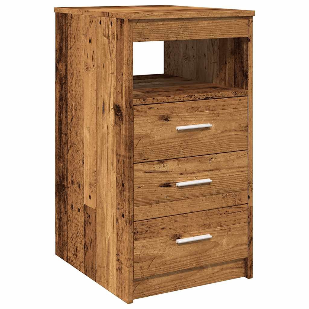 vidaXL Fächerschrank Schubladenschrank Altholz-Optik 40x50x76 cm günstig online kaufen