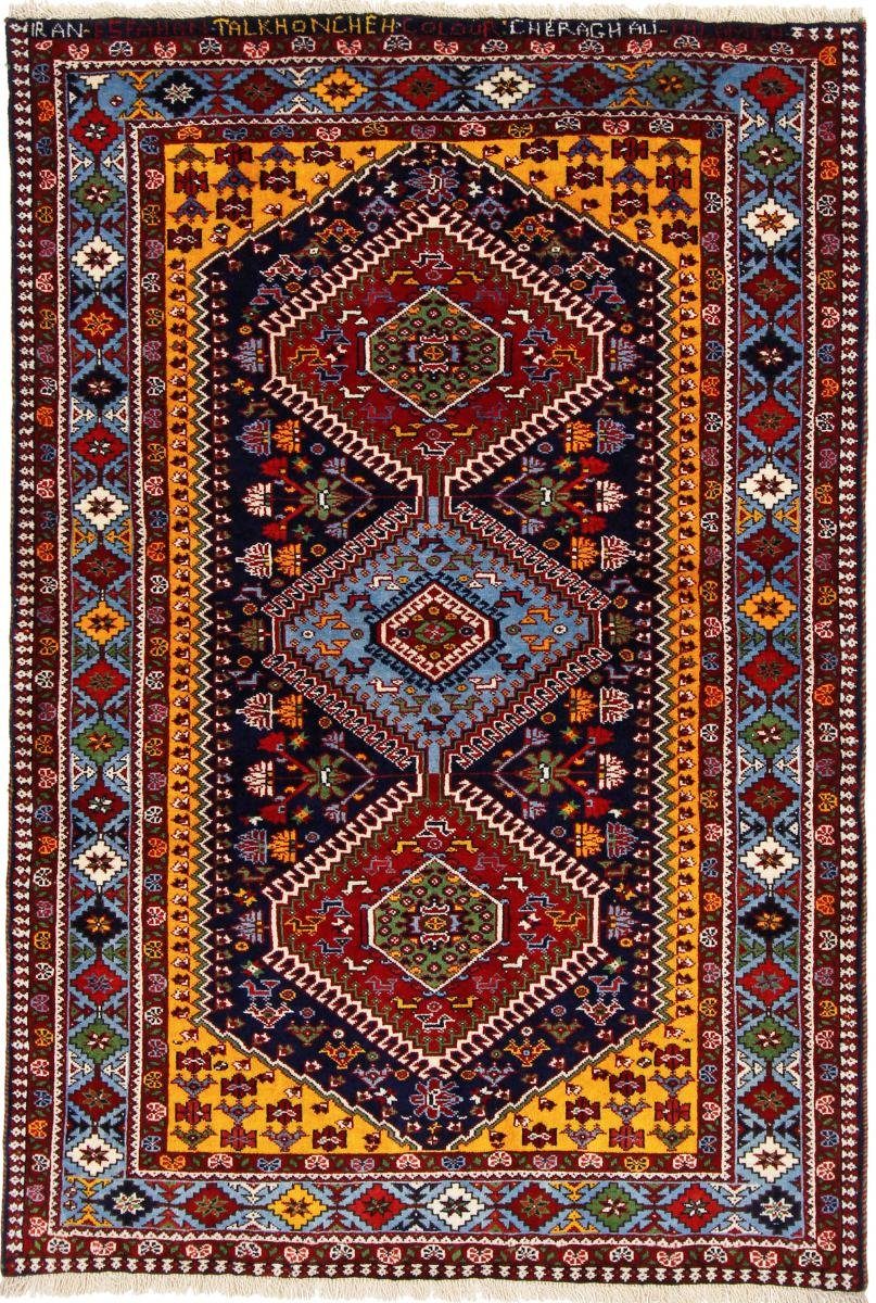 Orientteppich Yalameh Aliabad 106x161 Handgeknüpfter mm Höhe: Nain / rechteckig, Trading, 12 Perserteppich, Orientteppich