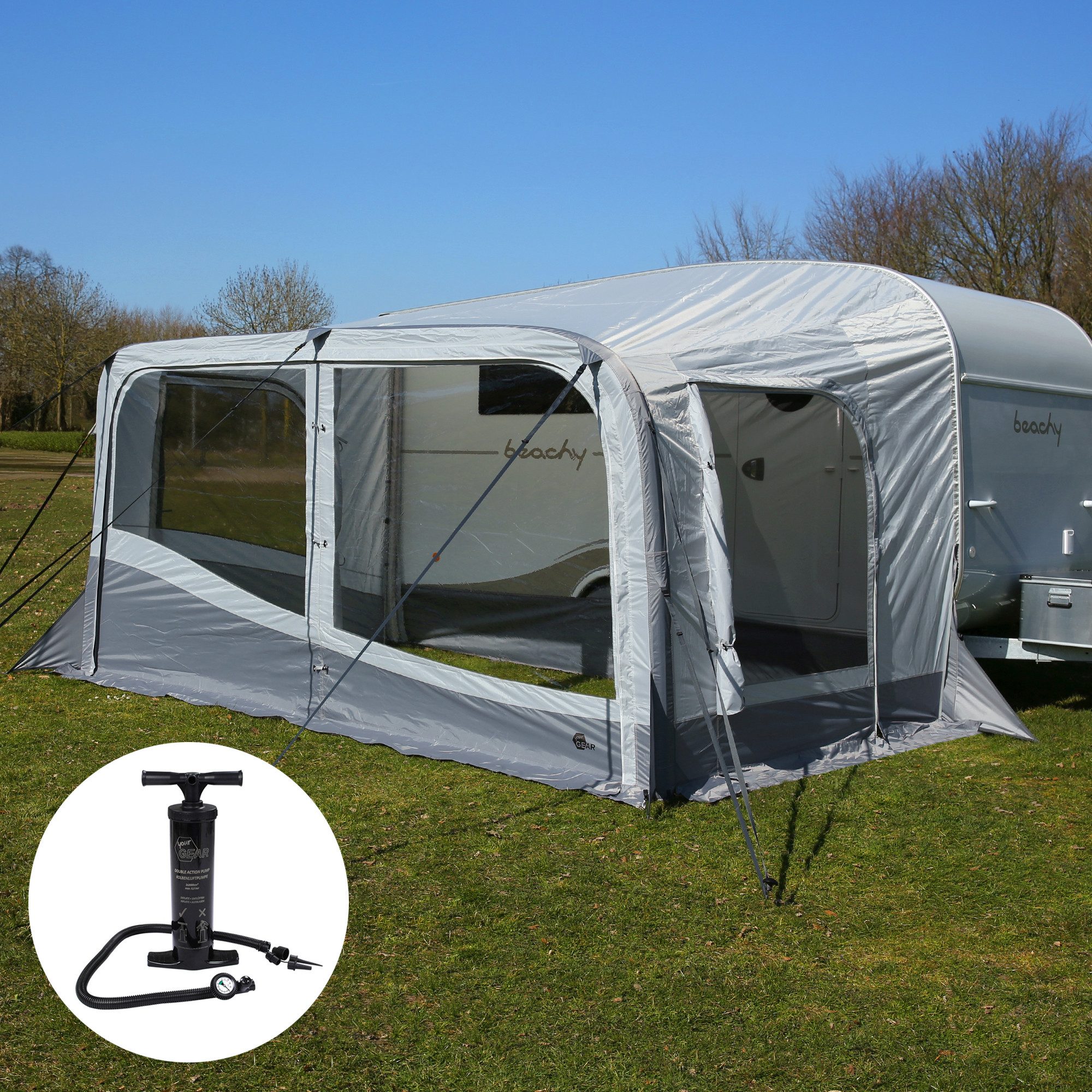 yourGEAR Vorzelt your GEAR Brela Air 420 - aufblasbares Vorzelt für Hobby beachy 420, Personen: 0